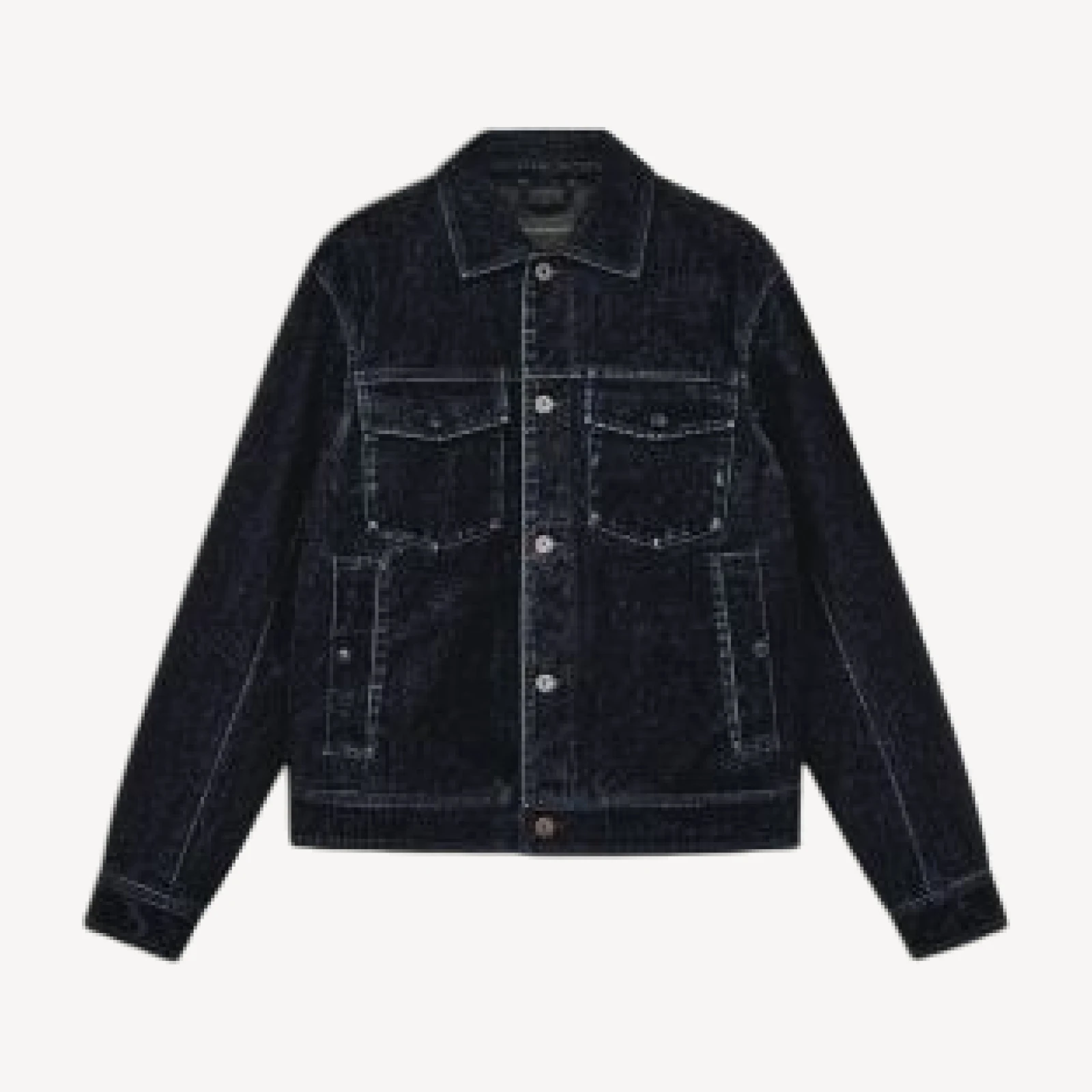 Emporio Armani Flocked Blouson Denim Jacket