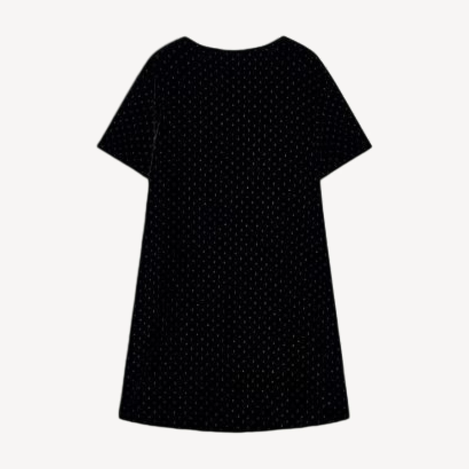 Emporio Armani Glitter Velvet Short Sleeve Dress