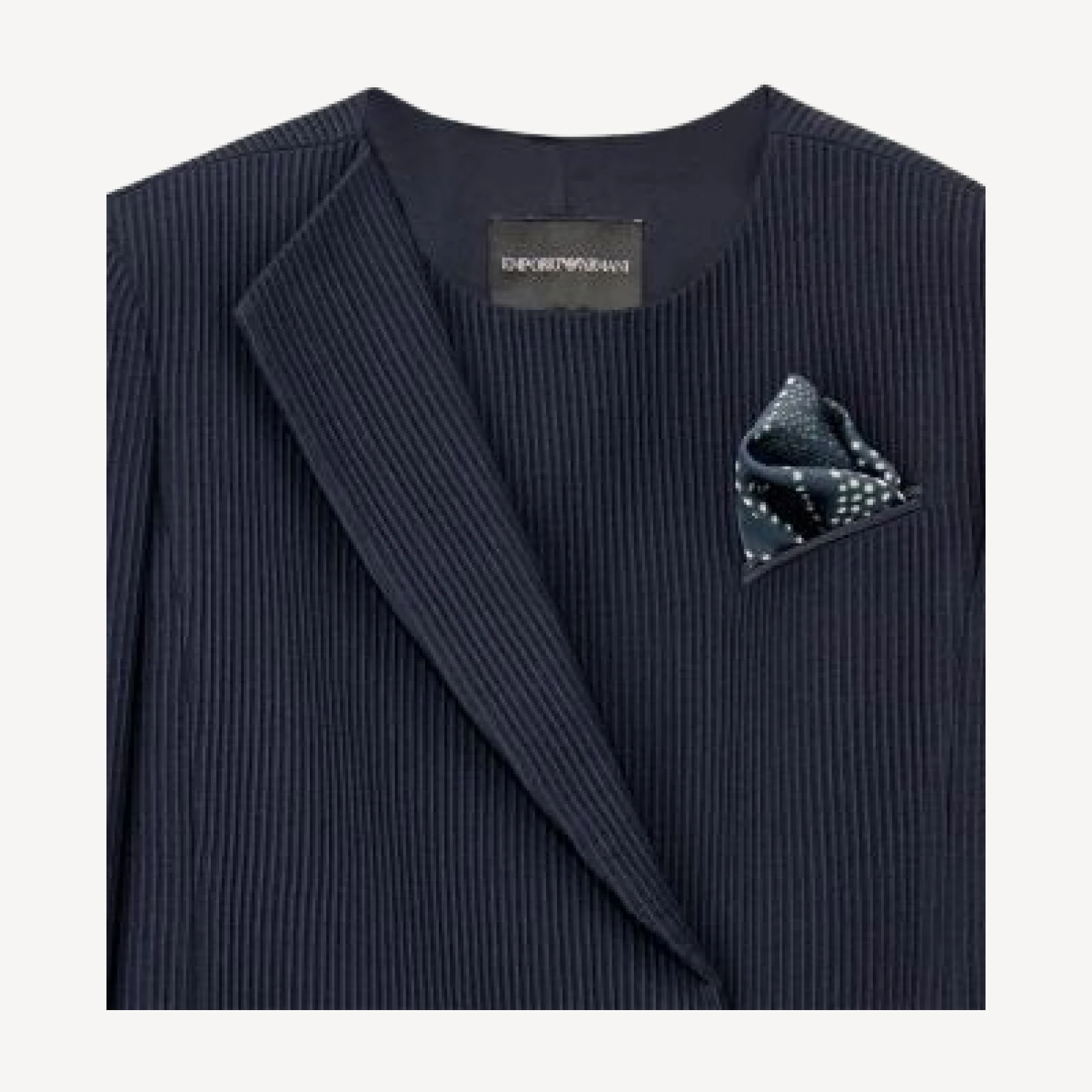 Emporio Armani Cannete Asymmetric Wool Blazer