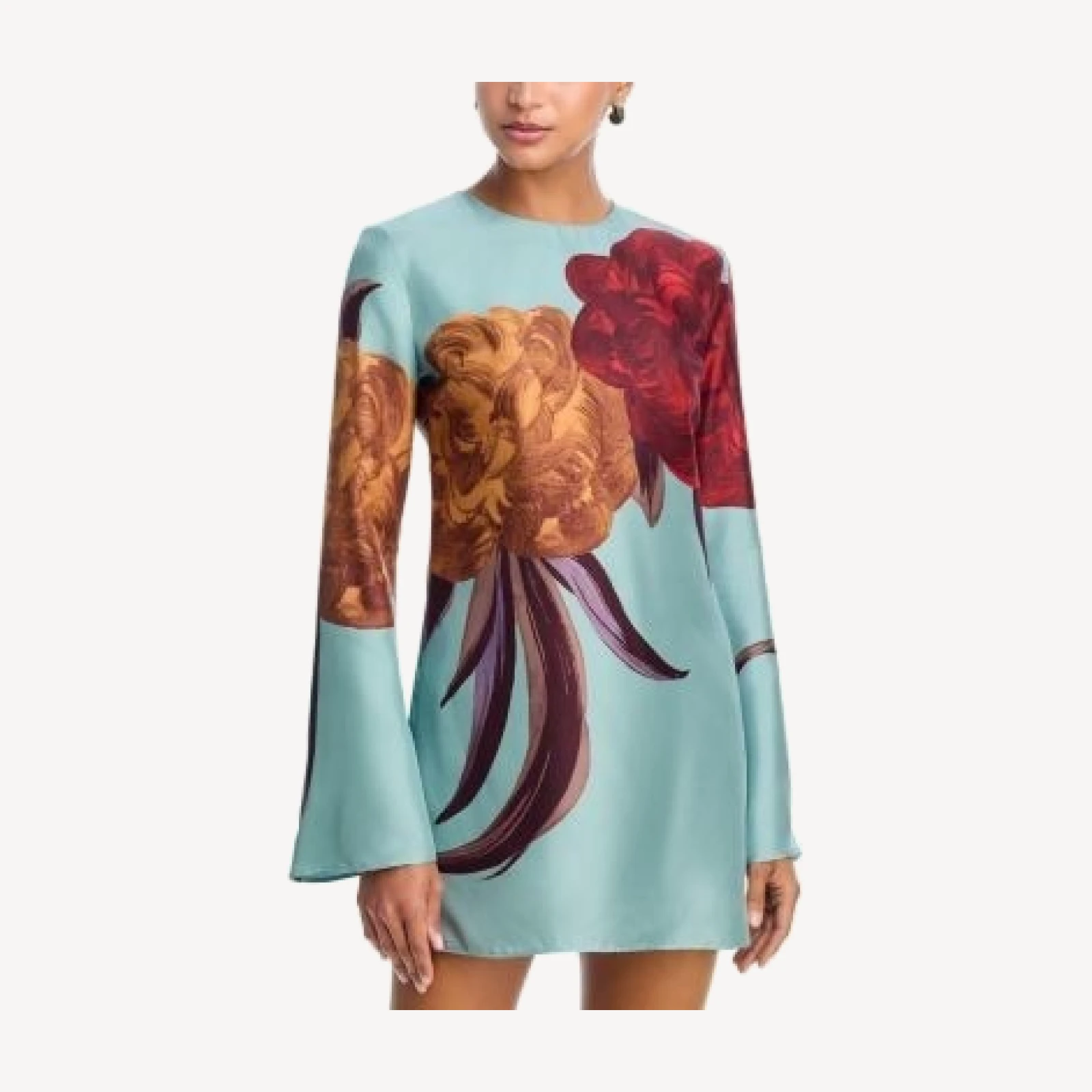 La Double J Mini Supreme Silk Swing Dress