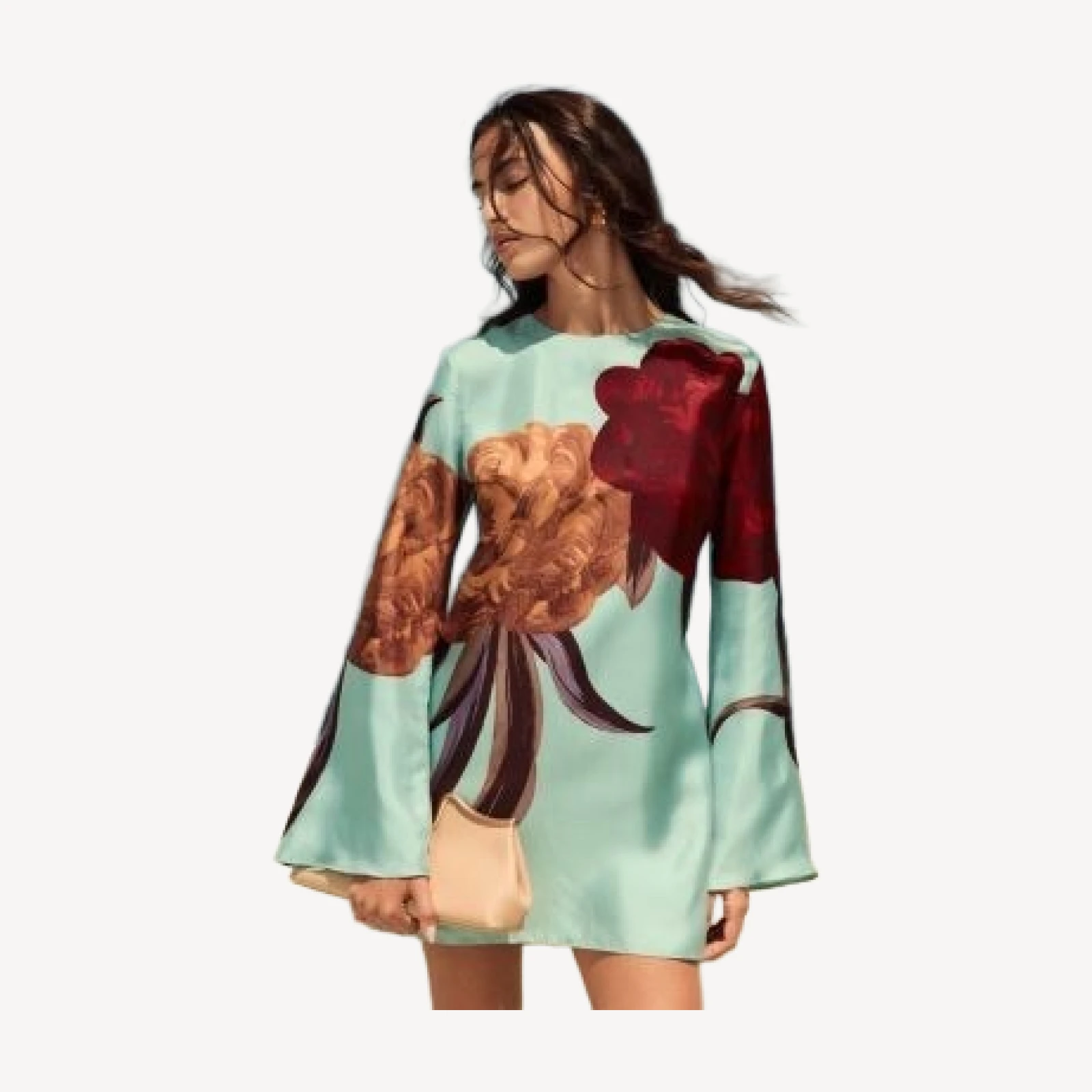 La Double J Mini Supreme Silk Swing Dress