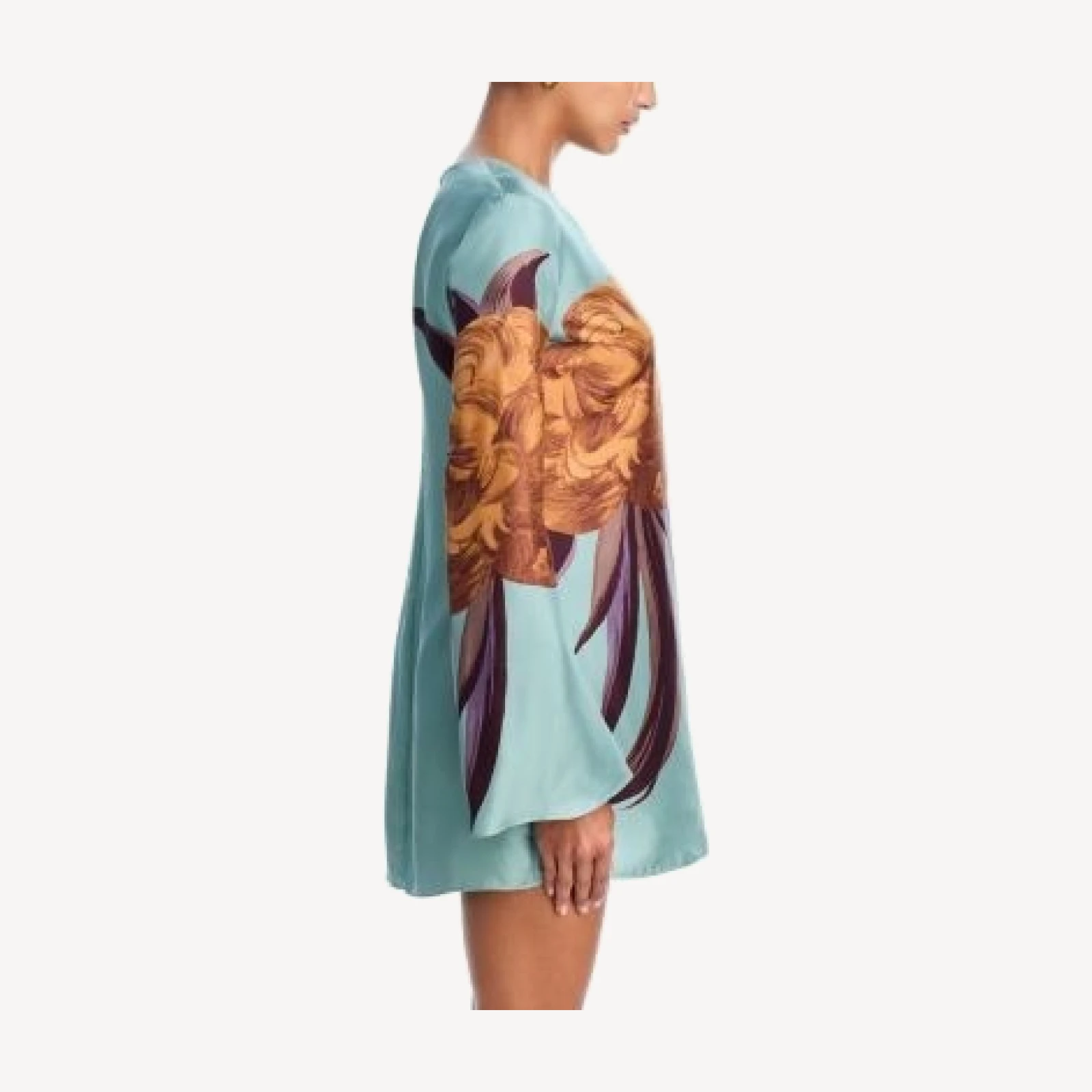 La Double J Mini Supreme Silk Swing Dress
