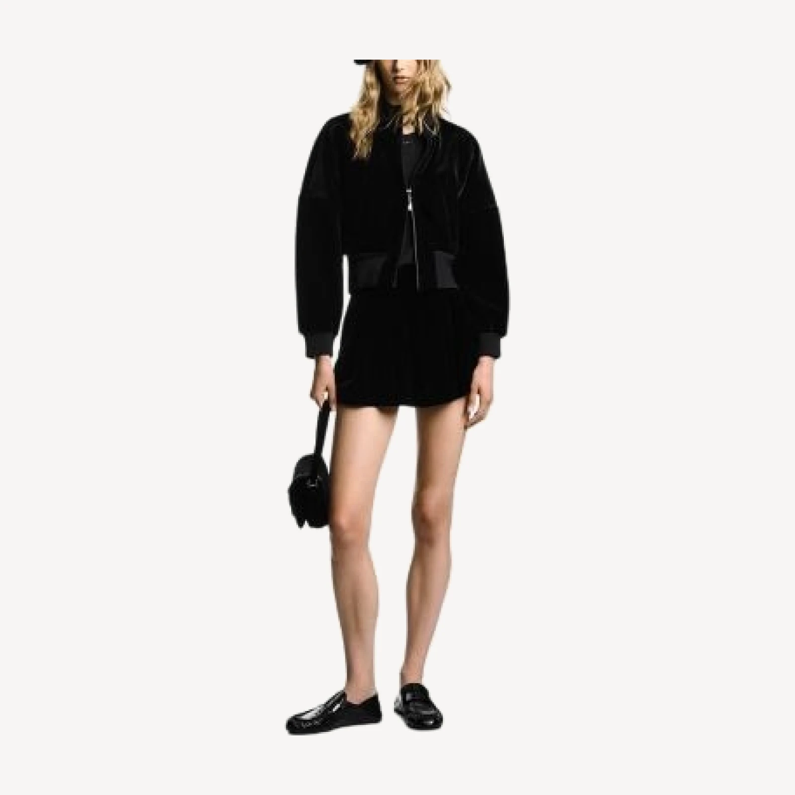 Emporio Armani Liquid Velvet Pleated Shorts
