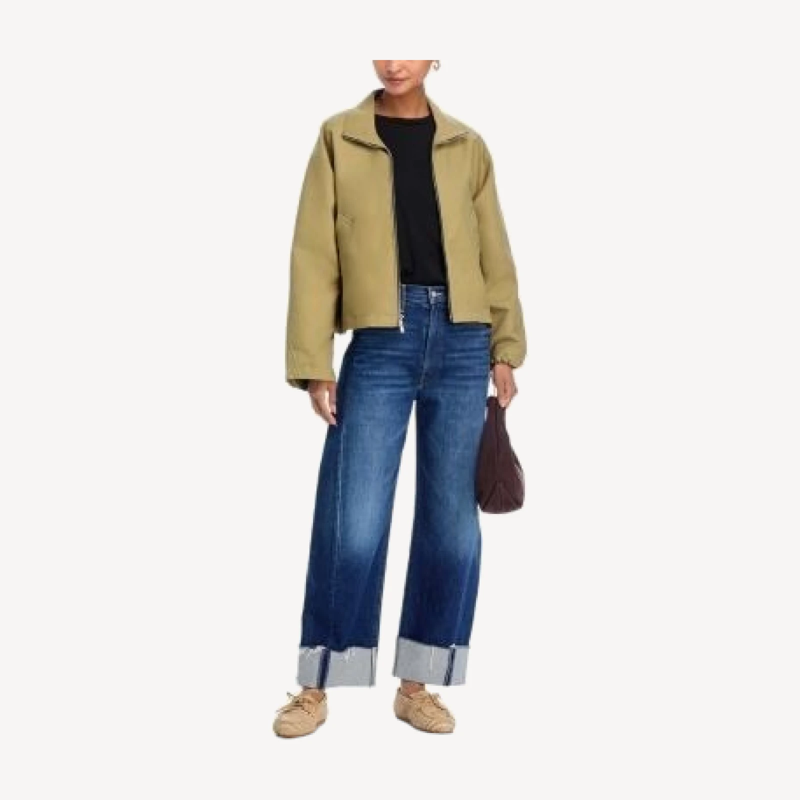 Mother The Half Pipe Ankle Cuff Fray Jeans in Perfectly Imperfect