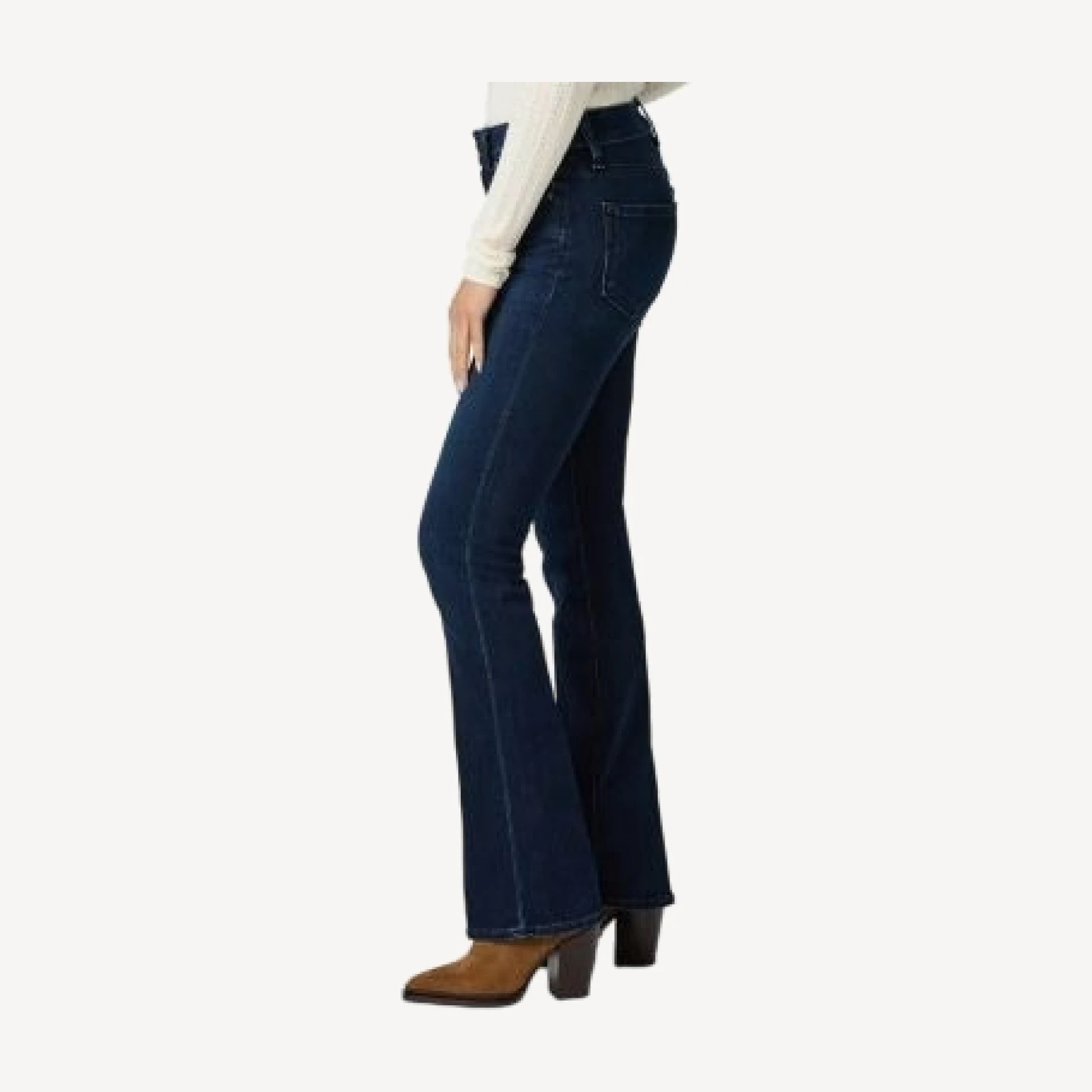 Paige High Rise Manhattan Petite Bootcut Jeans in Manifesto
