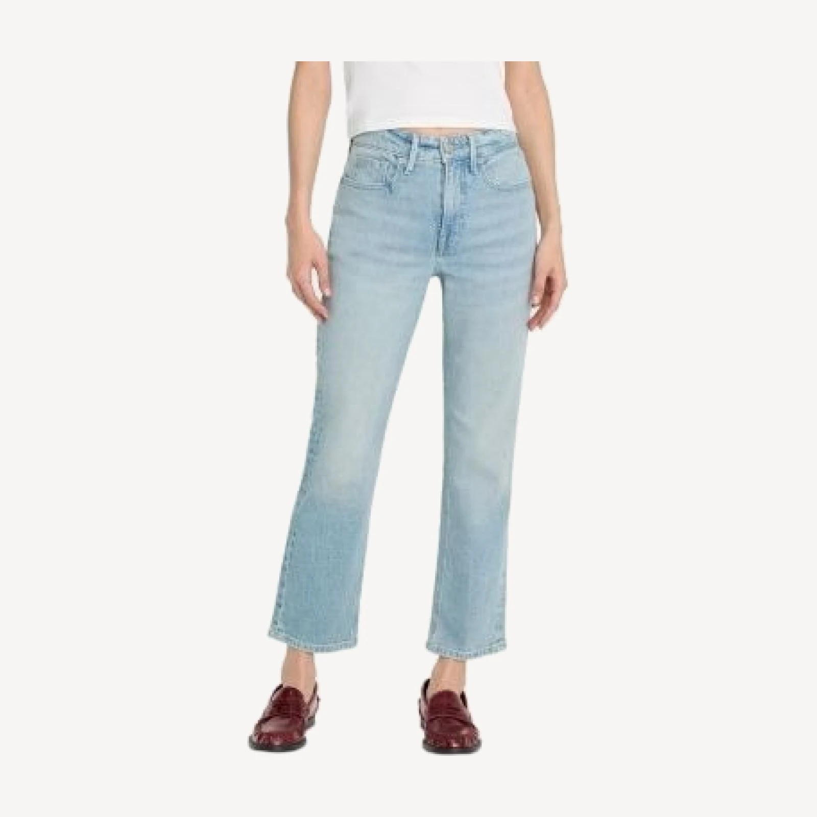 Good American Good Icon High Rise Straight Ankle Jeans in Indigo1137