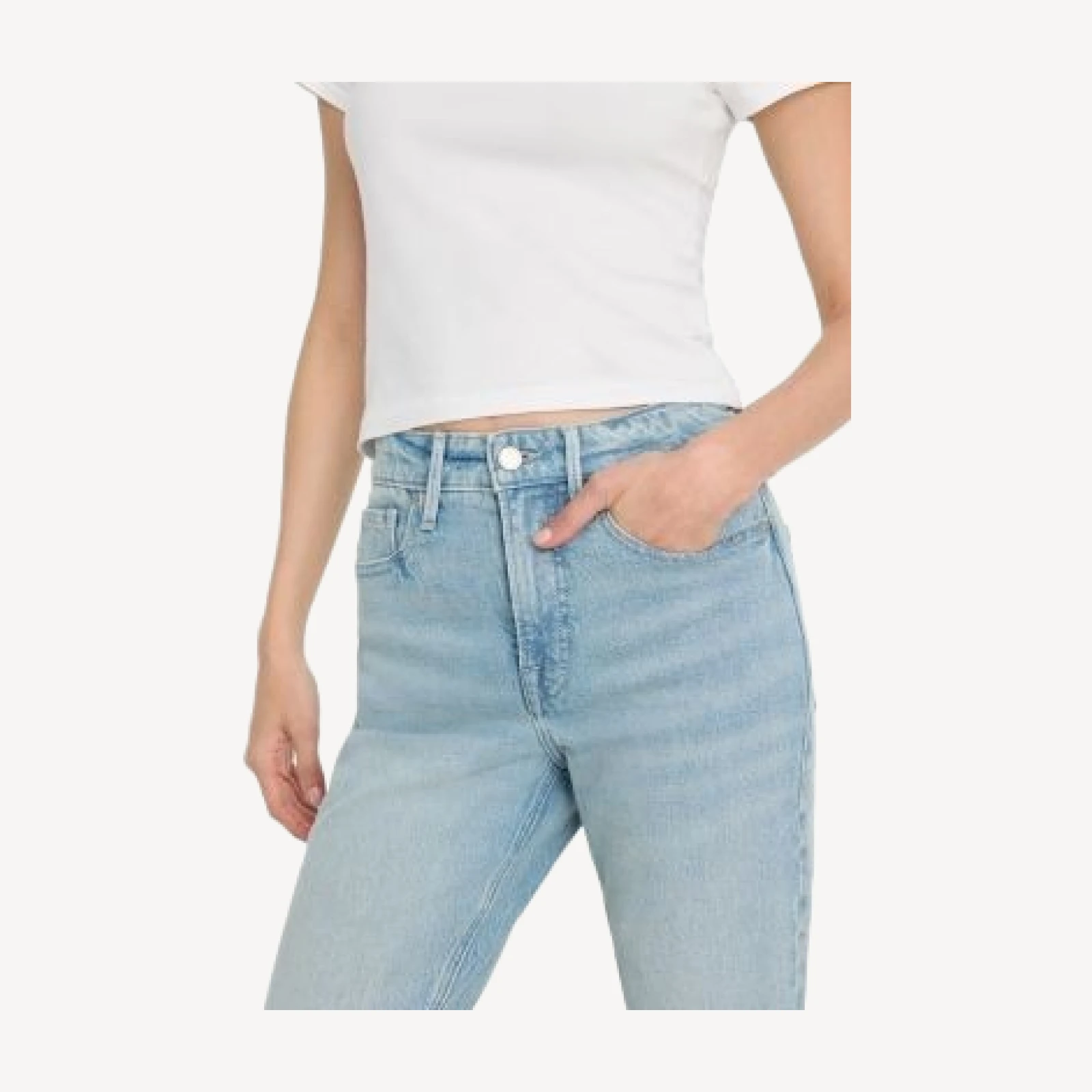 Good American Good Icon High Rise Straight Ankle Jeans in Indigo1137