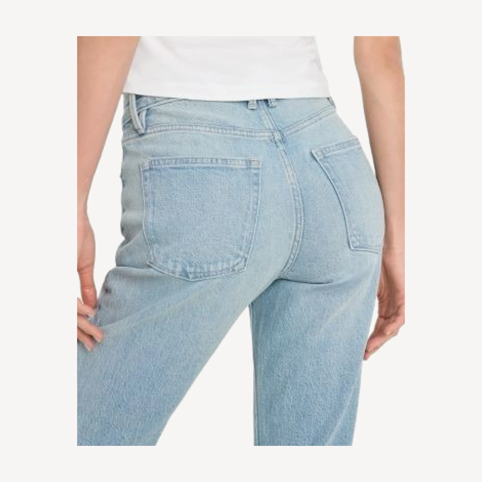 Good American Good Icon High Rise Straight Ankle Jeans in Indigo1137