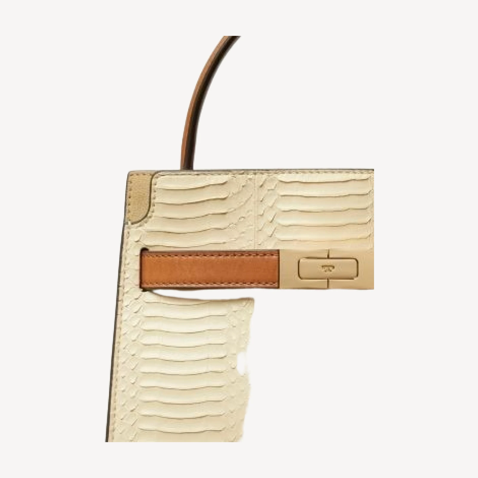 Tory Burch Lee Radziwill Snake Embossed Leather Crossbody Bag