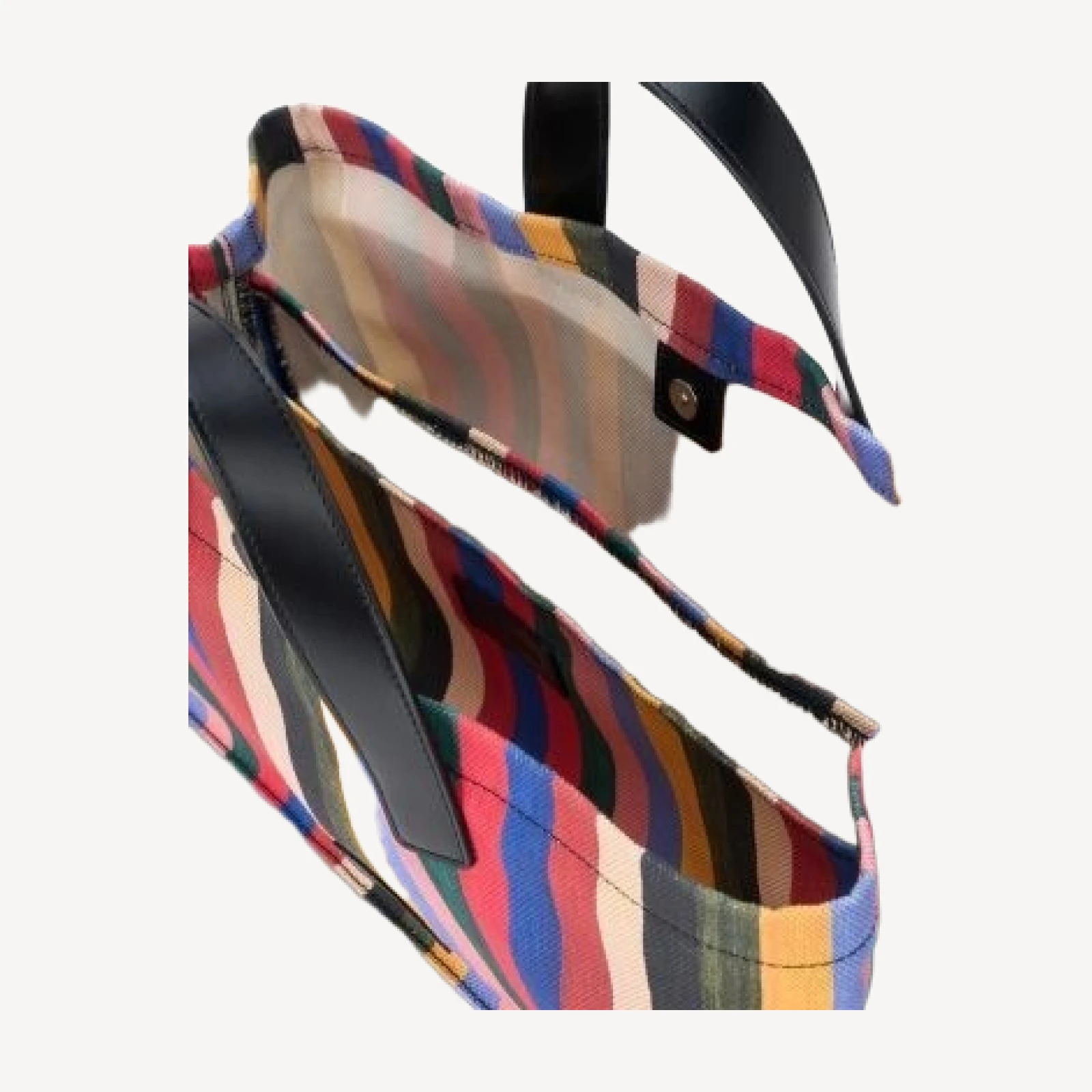 Staud Port Striped East/West Canvas Tote
