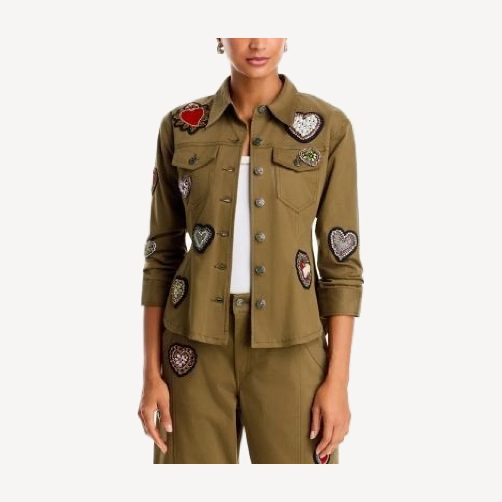 Cinq a Sept Sacred Hearts Scrunched Canyon Jacket
