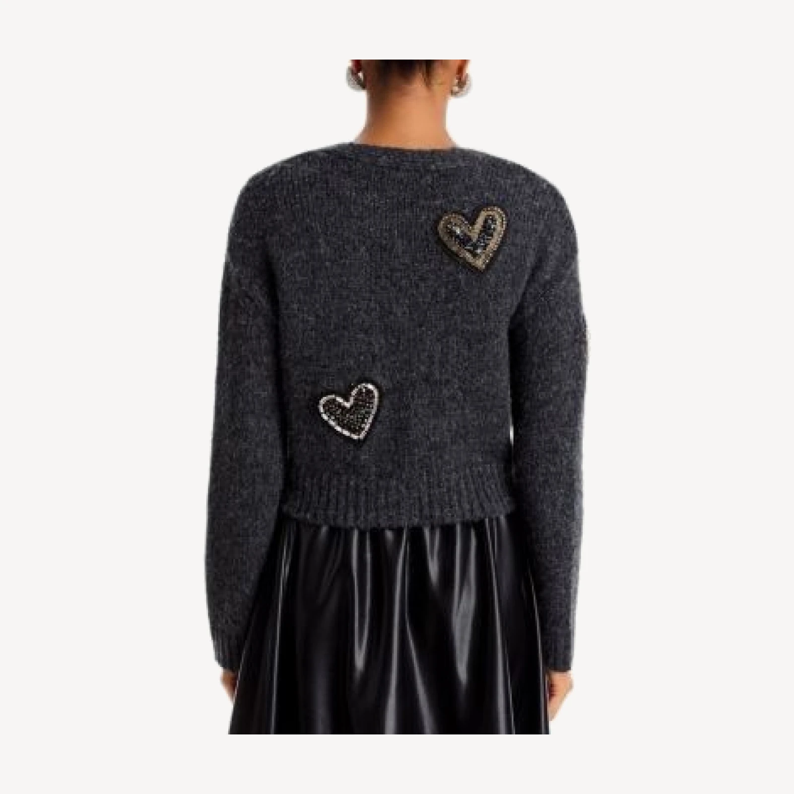 Cinq a Sept Emily Wool Blend Embellished Cropped Cardigan