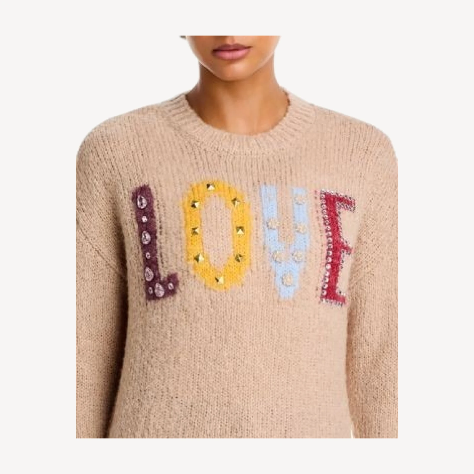 Cinq a Sept Jillian Love Graphic Crewneck Sweater
