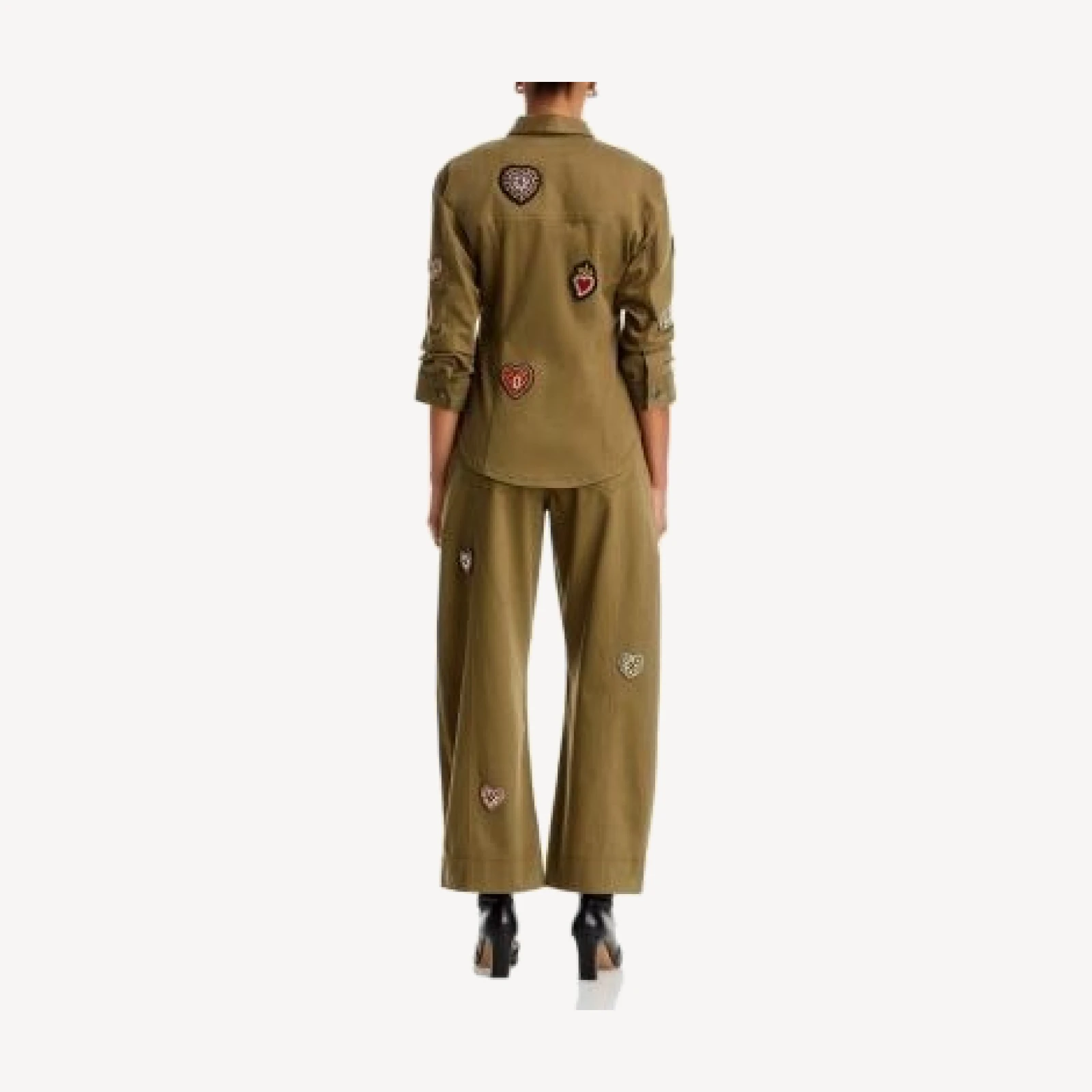 Cinq a Sept Sacred Hearts Isabel Cotton Stretch Pants