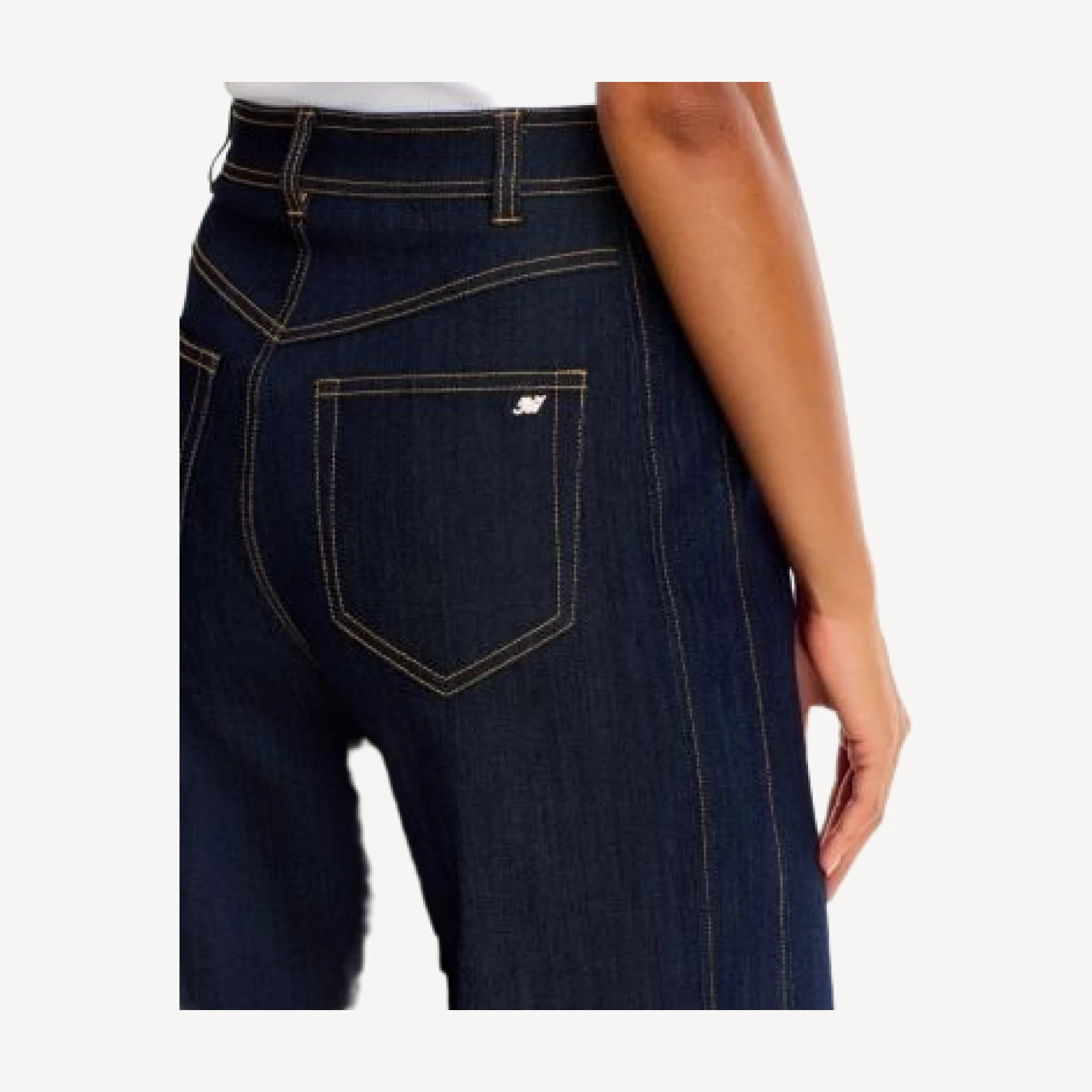 Cinq a Sept Cuffed Betsy High Rise Wide Leg Jeans in Indigo
