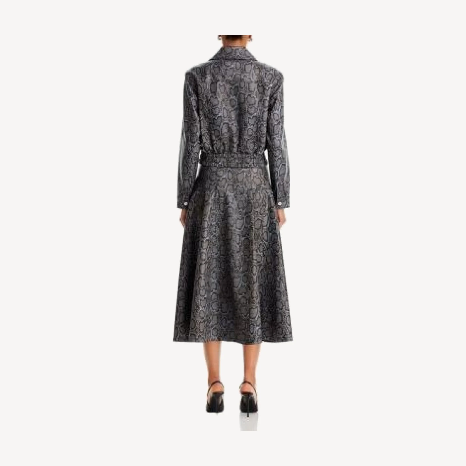 Cinq a Sept Veena Snake Print Midi Skirt