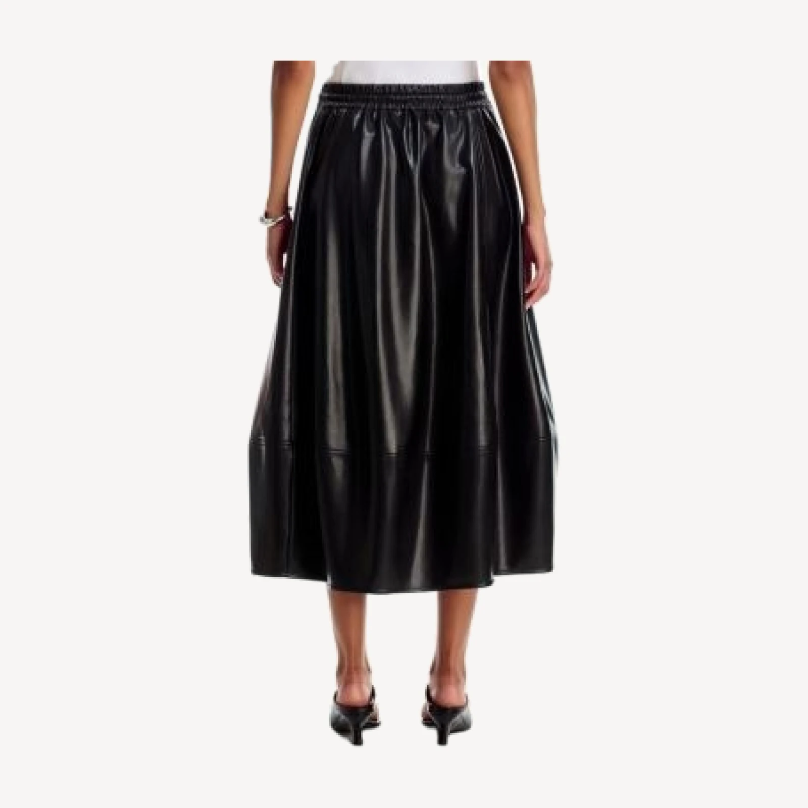 Cinq a Sept Sirani Faux Leather Midi Skirt