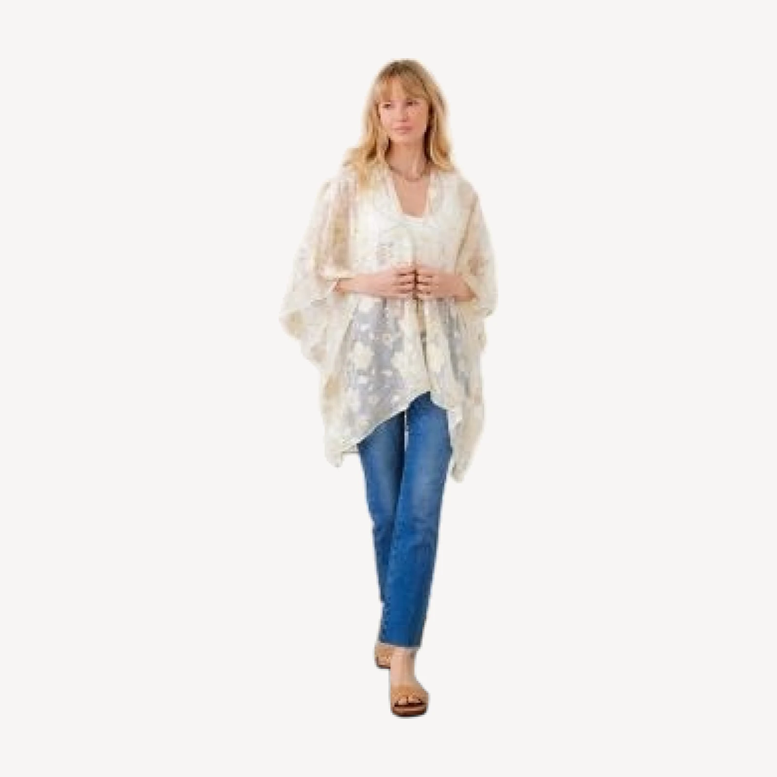 Karen Kane Floral Embroidered Open Front Jacket