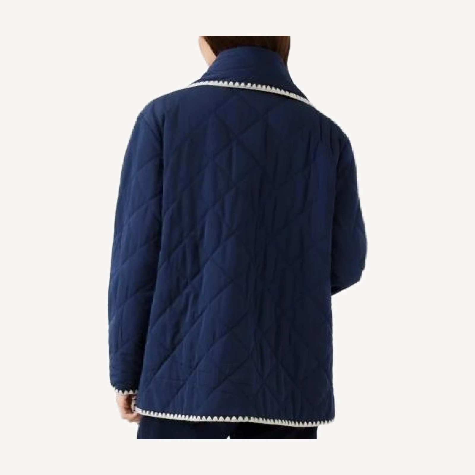 Karen Kane Edge Stitch Quilted Scarf Jacket