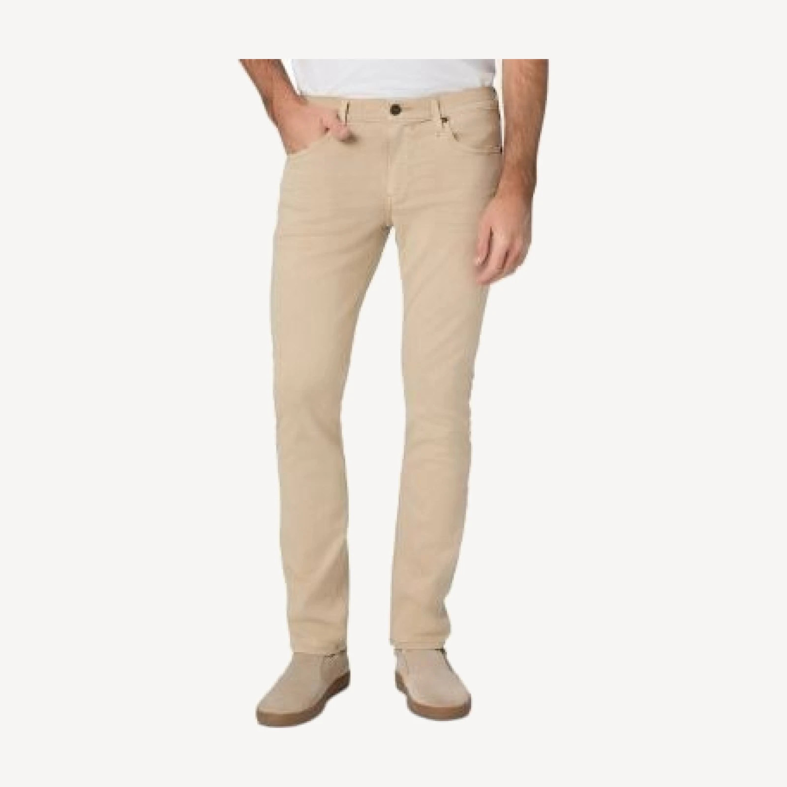 Paige Lennox Slim Straight Jeans in Vintage Rosewood