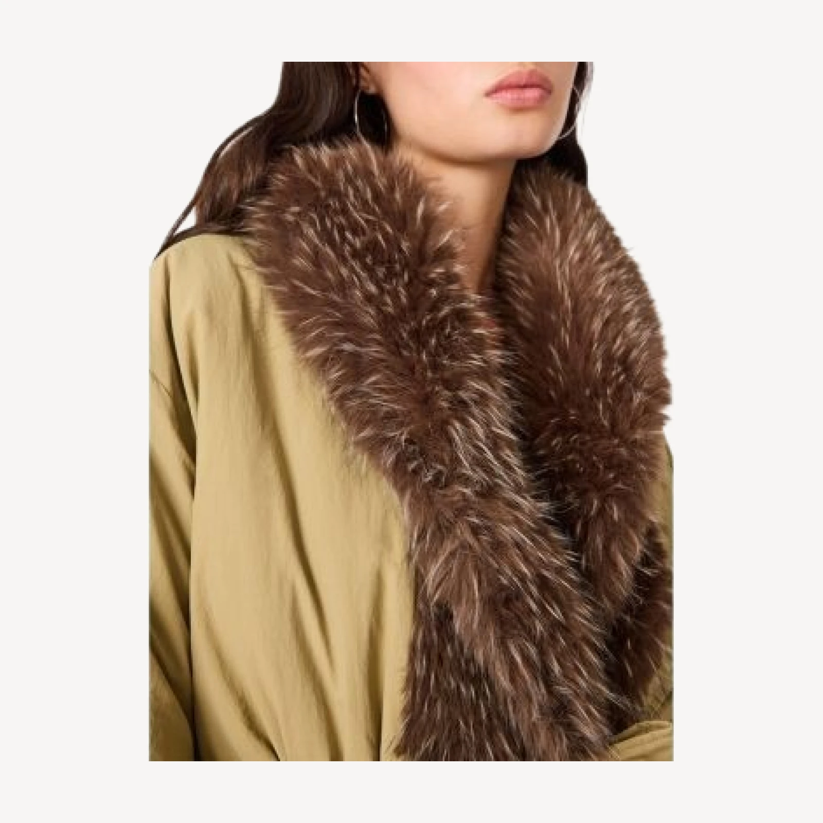 Steve Madden Millarca Faux Fur Trim Puffer Jacket