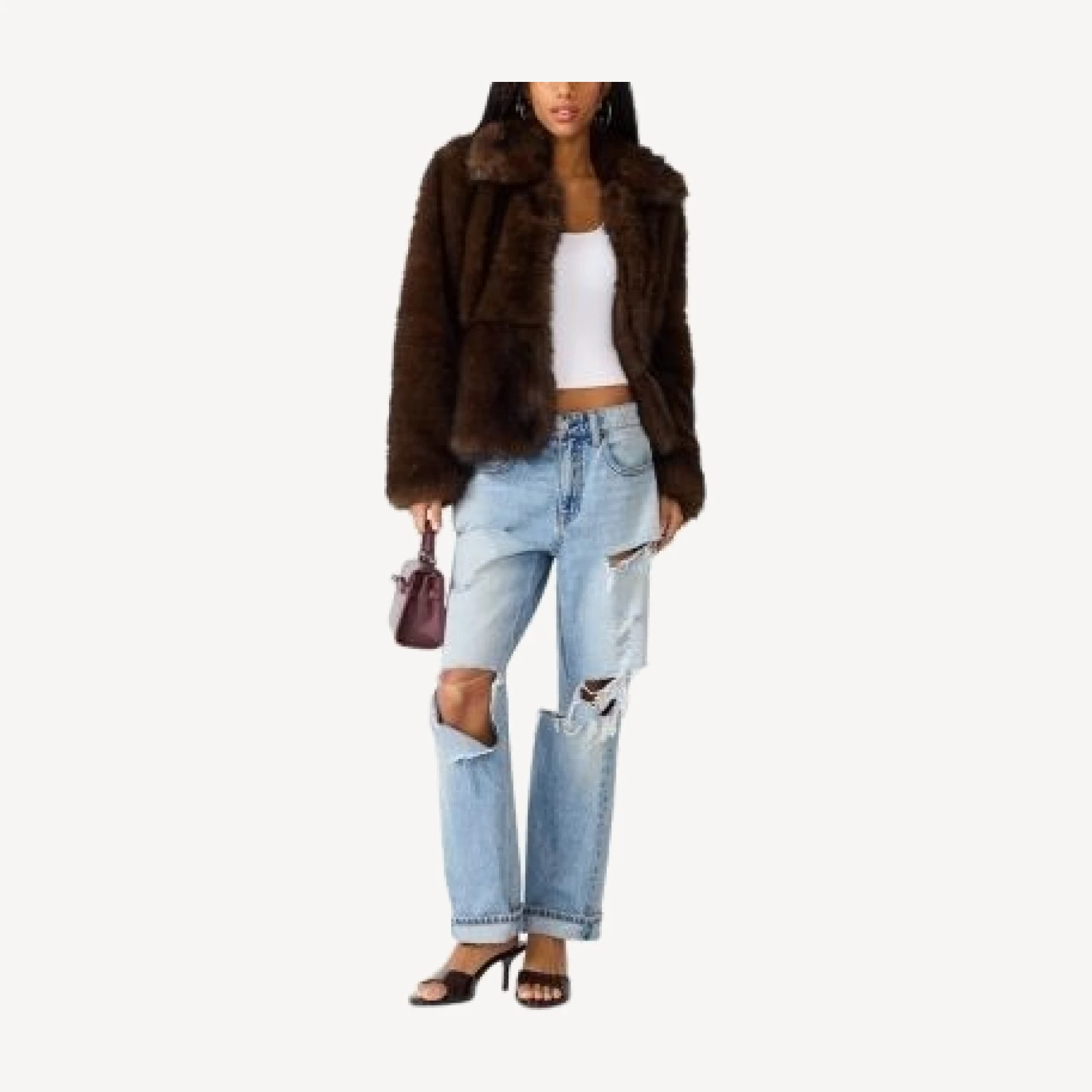 Steve Madden Macon Faux Fur Coat