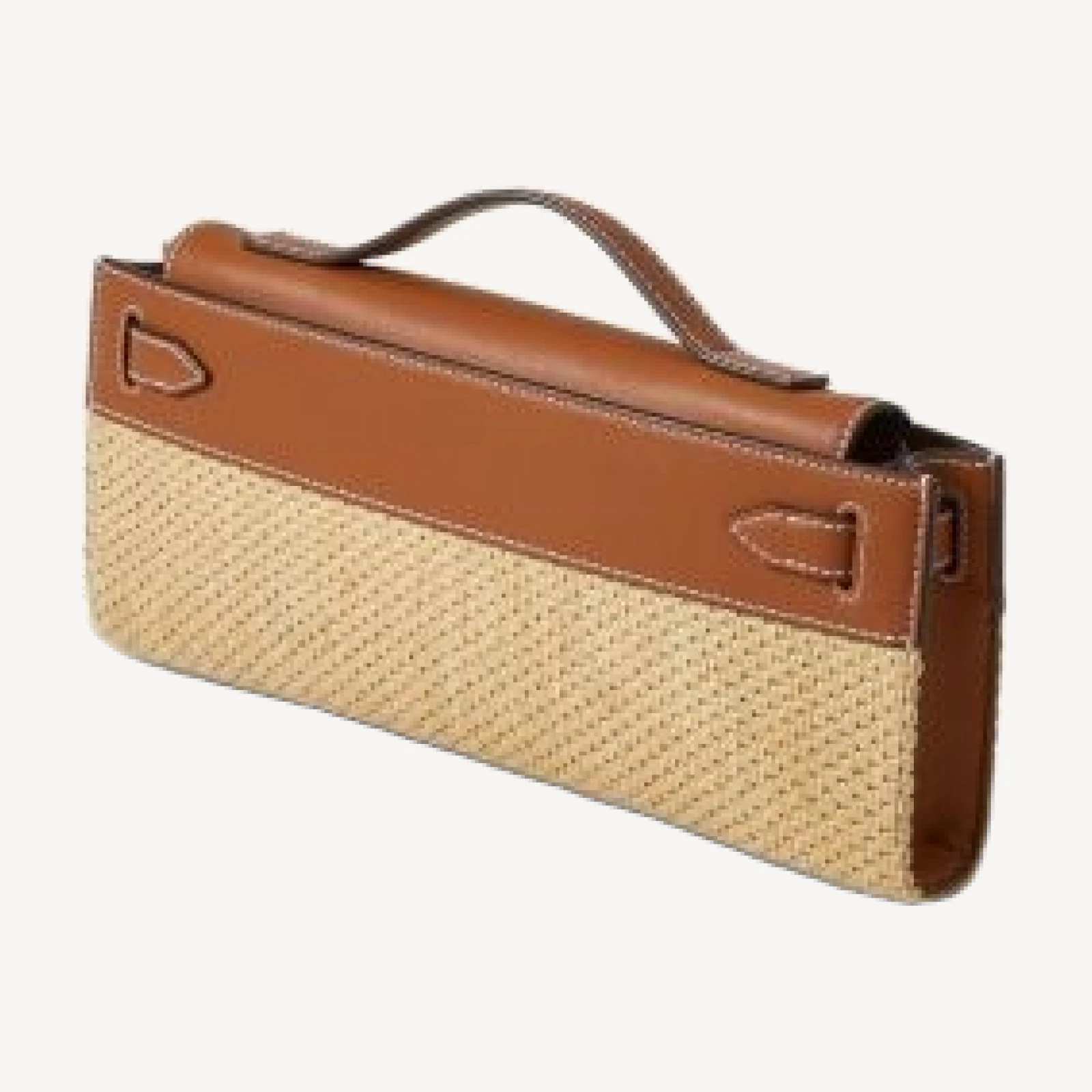 Veronica Beard Dash Raffia Clutch