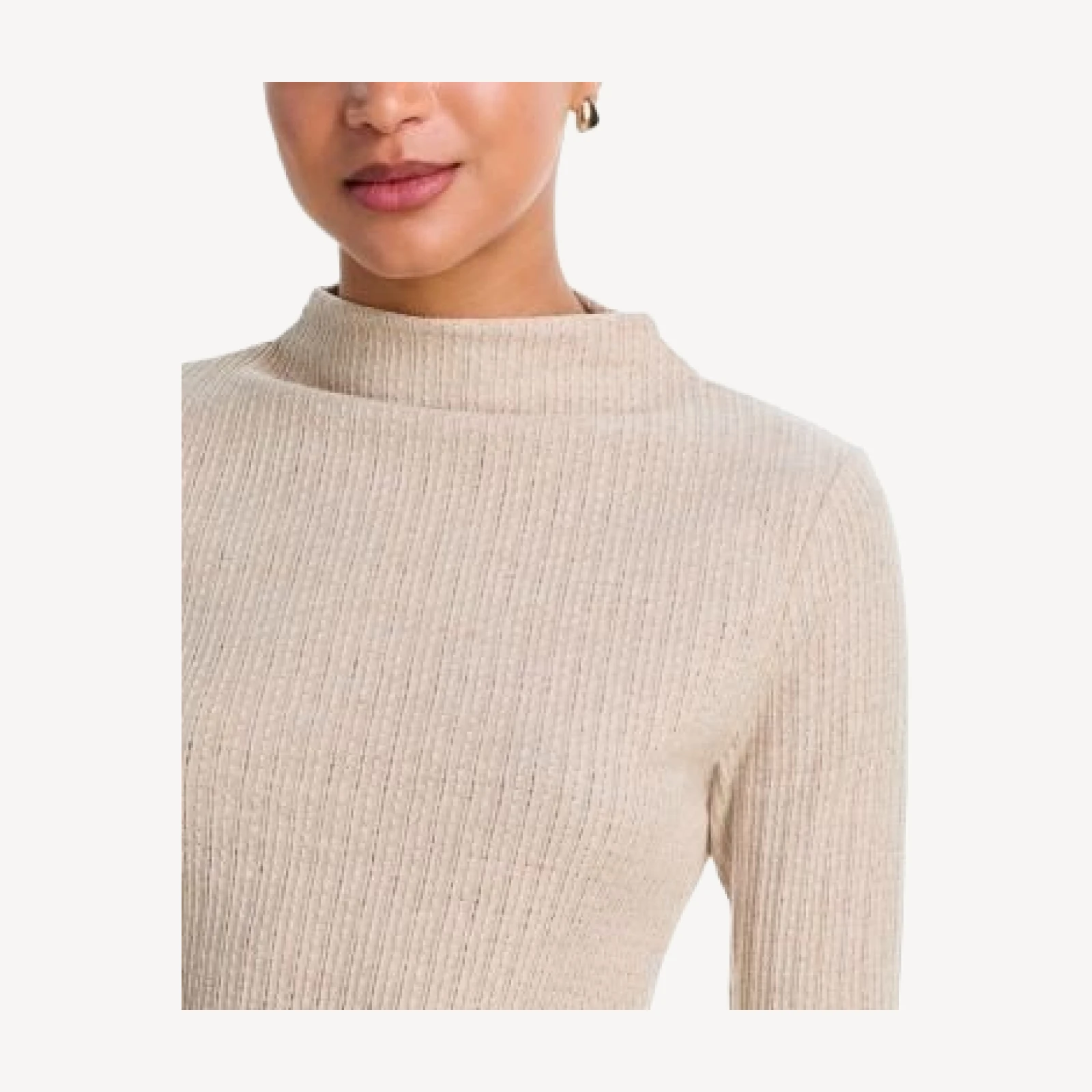 Veronica Beard Nadja Mock Neck Top