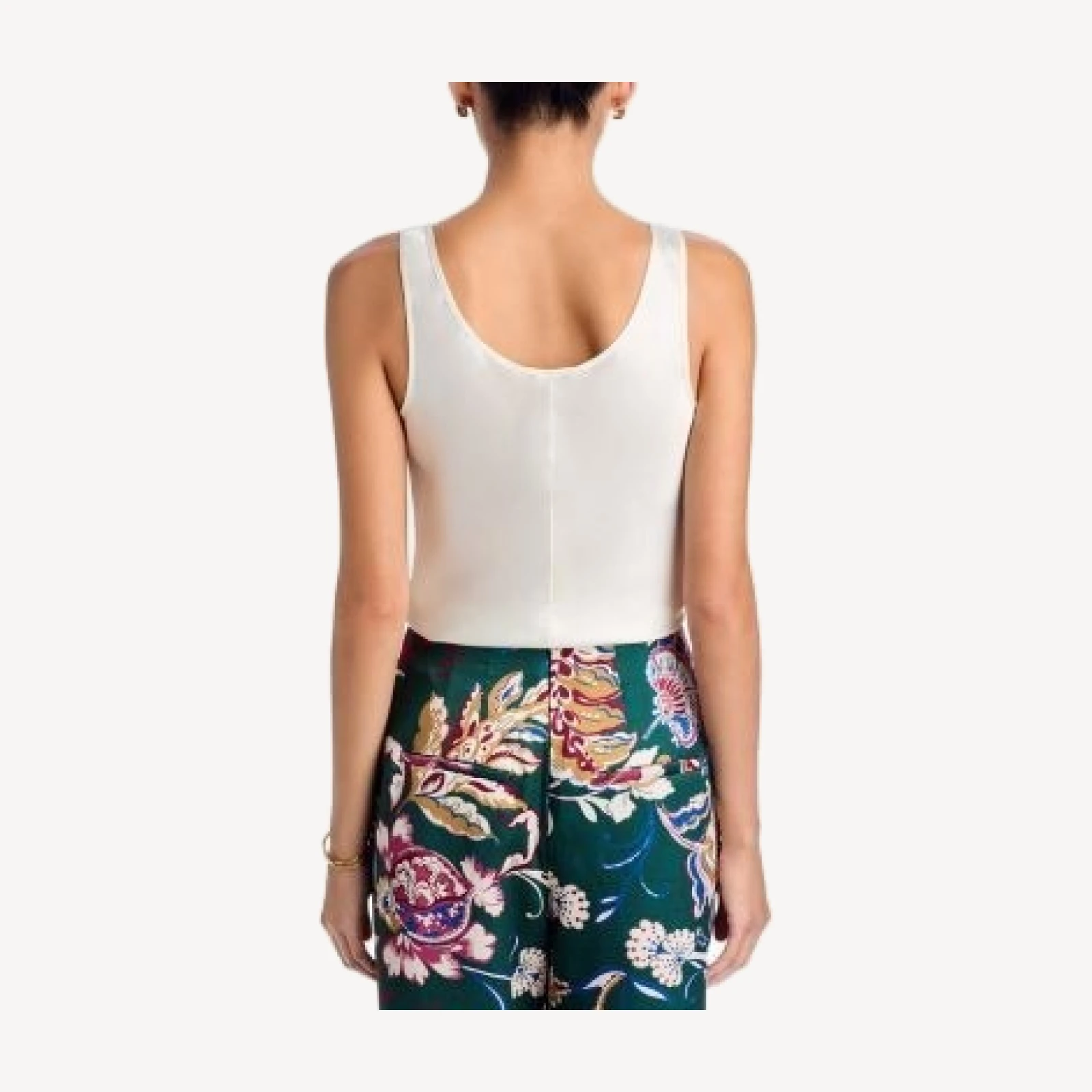 Veronica Beard William Silk Blend Scoop Neck Tank