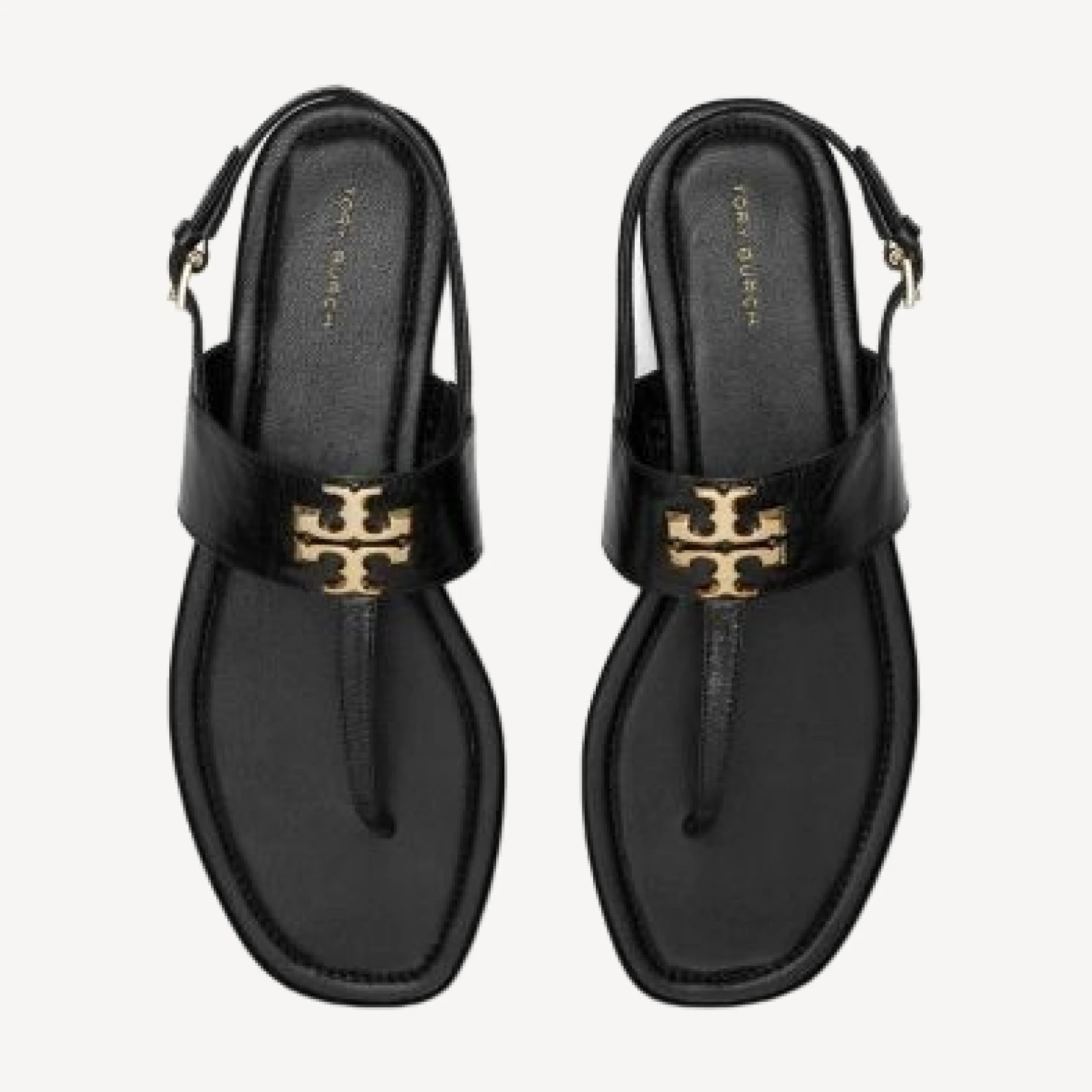Tory Burch Women's Eleanor Thong Toe Logo Sandals