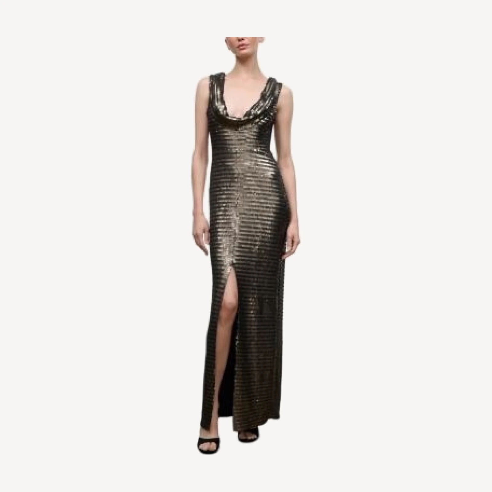 Staud Mirielle Embellished Plunge Neck Dress