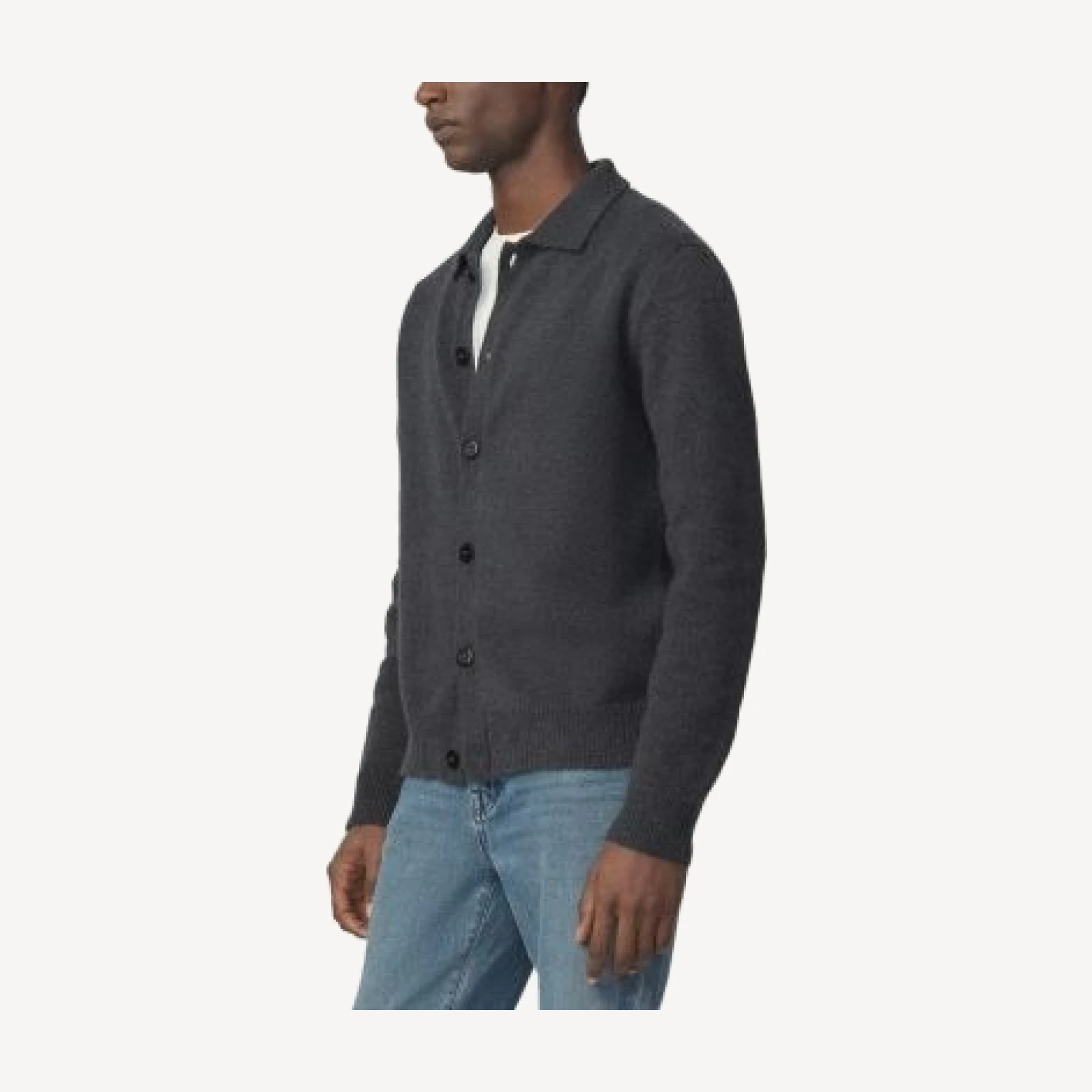 Joe's Jeans Turbulence Button Cardigan Polo Sweater