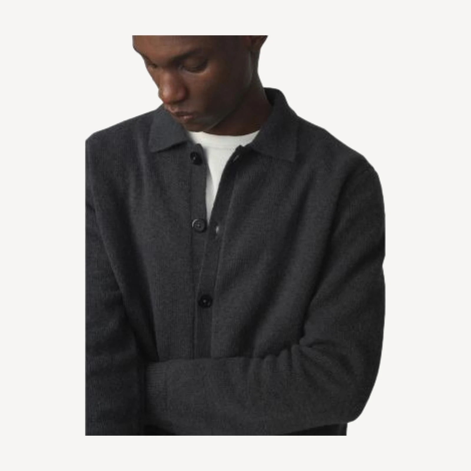 Joe's Jeans Turbulence Button Cardigan Polo Sweater