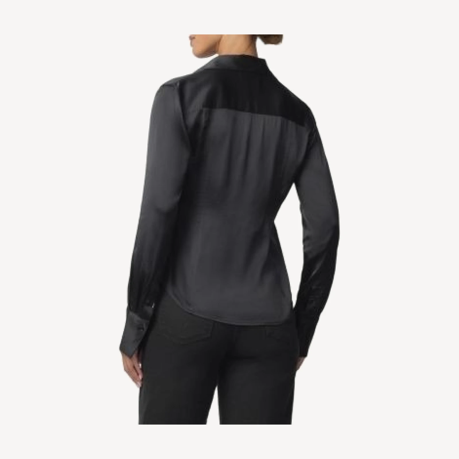 Joe's Jeans The Satin Cora Slim Button Up Blouse