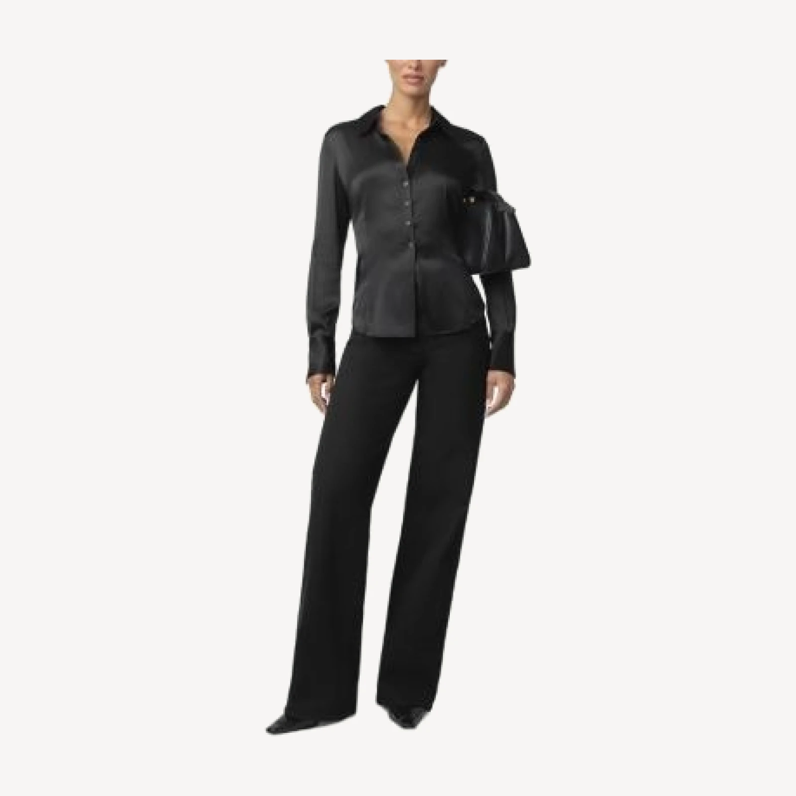 Joe's Jeans The Satin Cora Slim Button Up Blouse