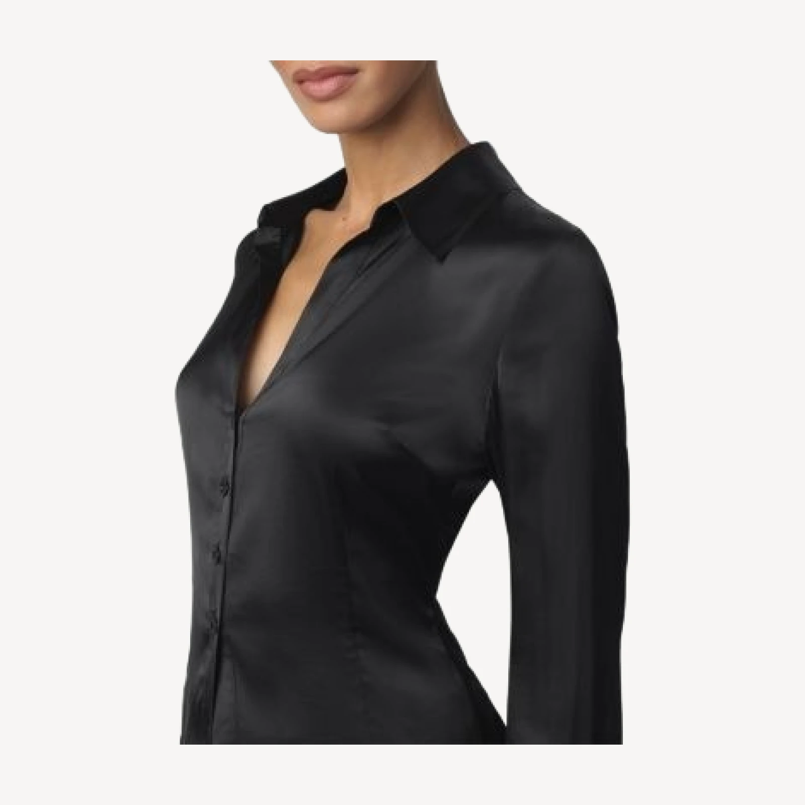 Joe's Jeans The Satin Cora Slim Button Up Blouse