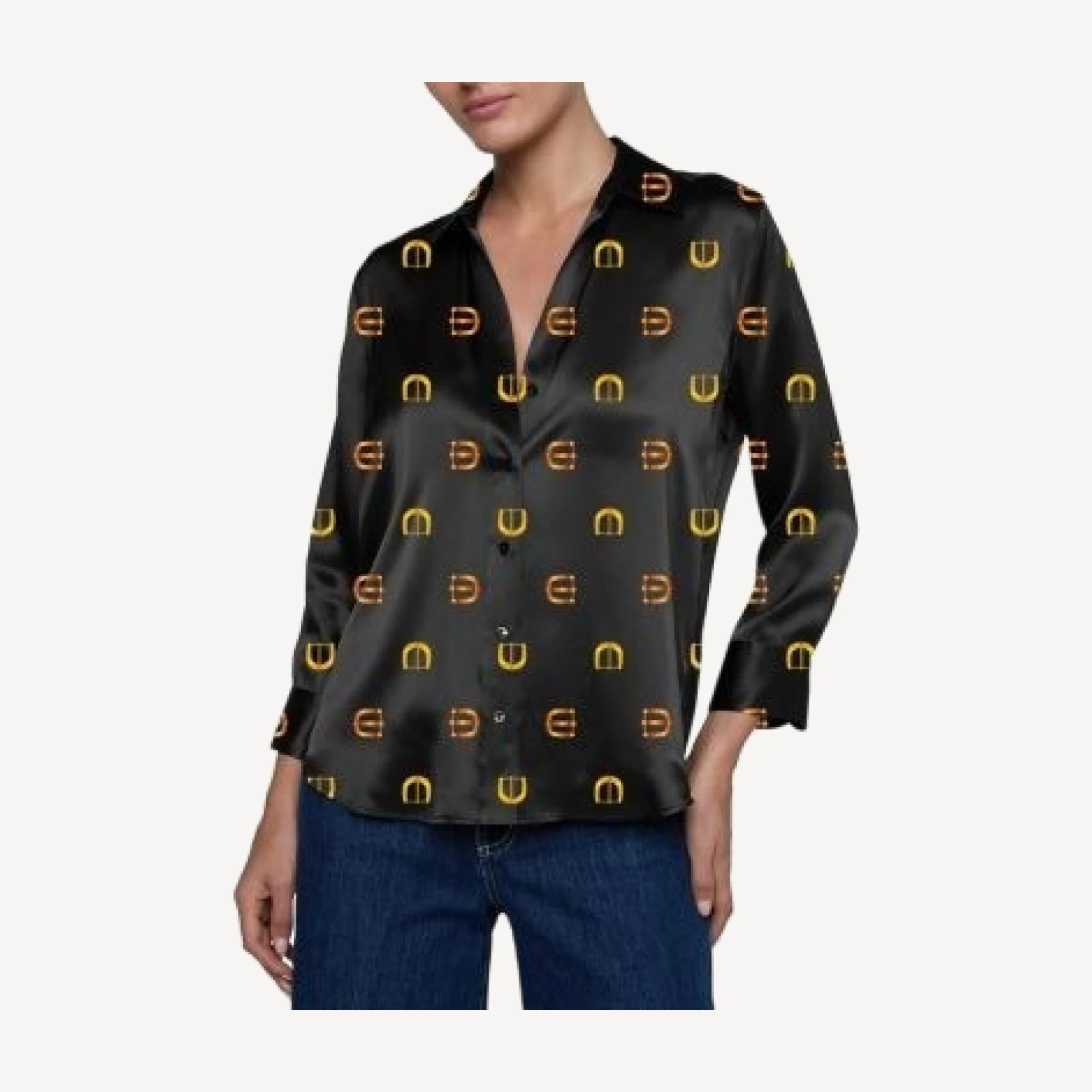 L'Agence Dani Silk 3/4 Sleeve Blouse