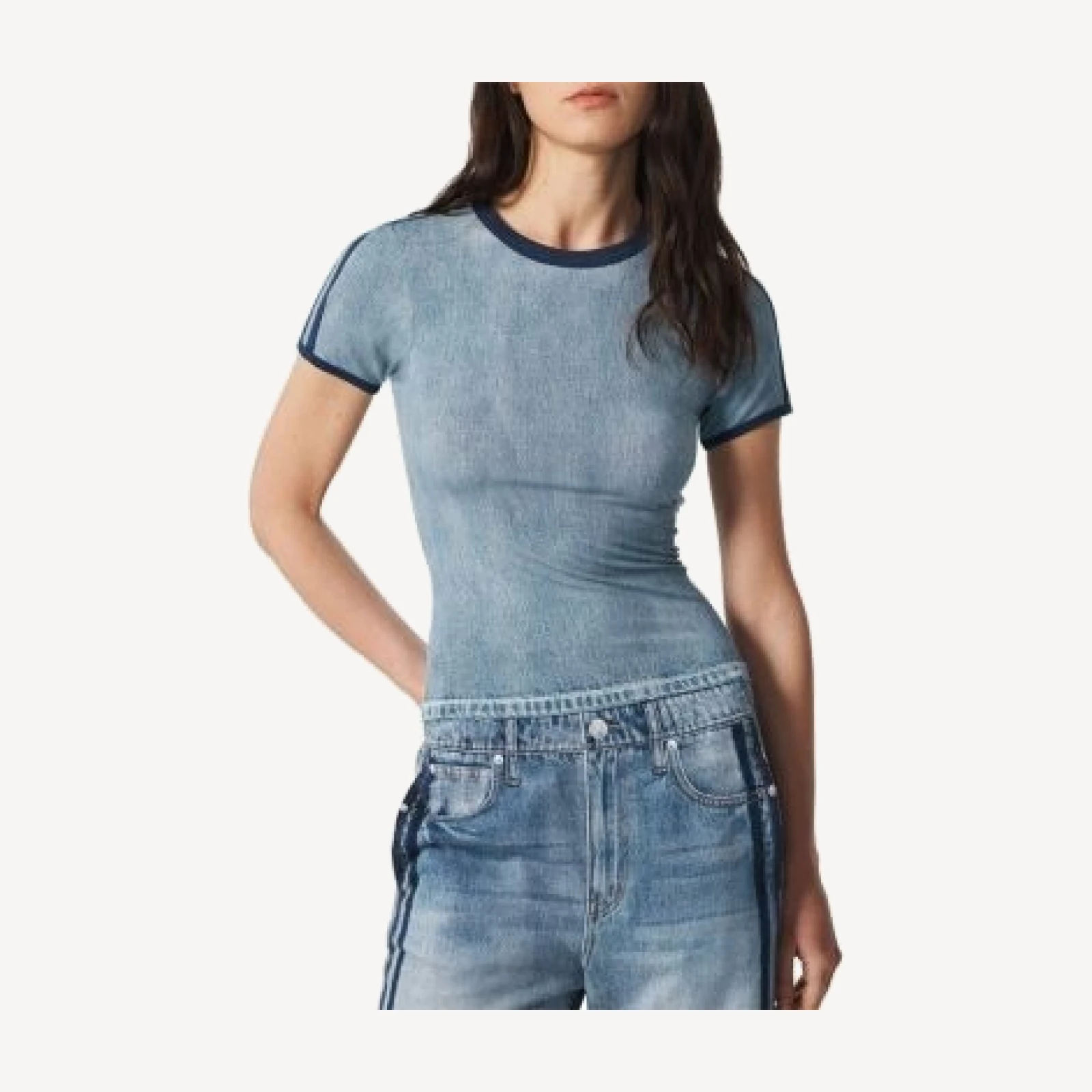 rag & bone Miramar Track Baby Tee