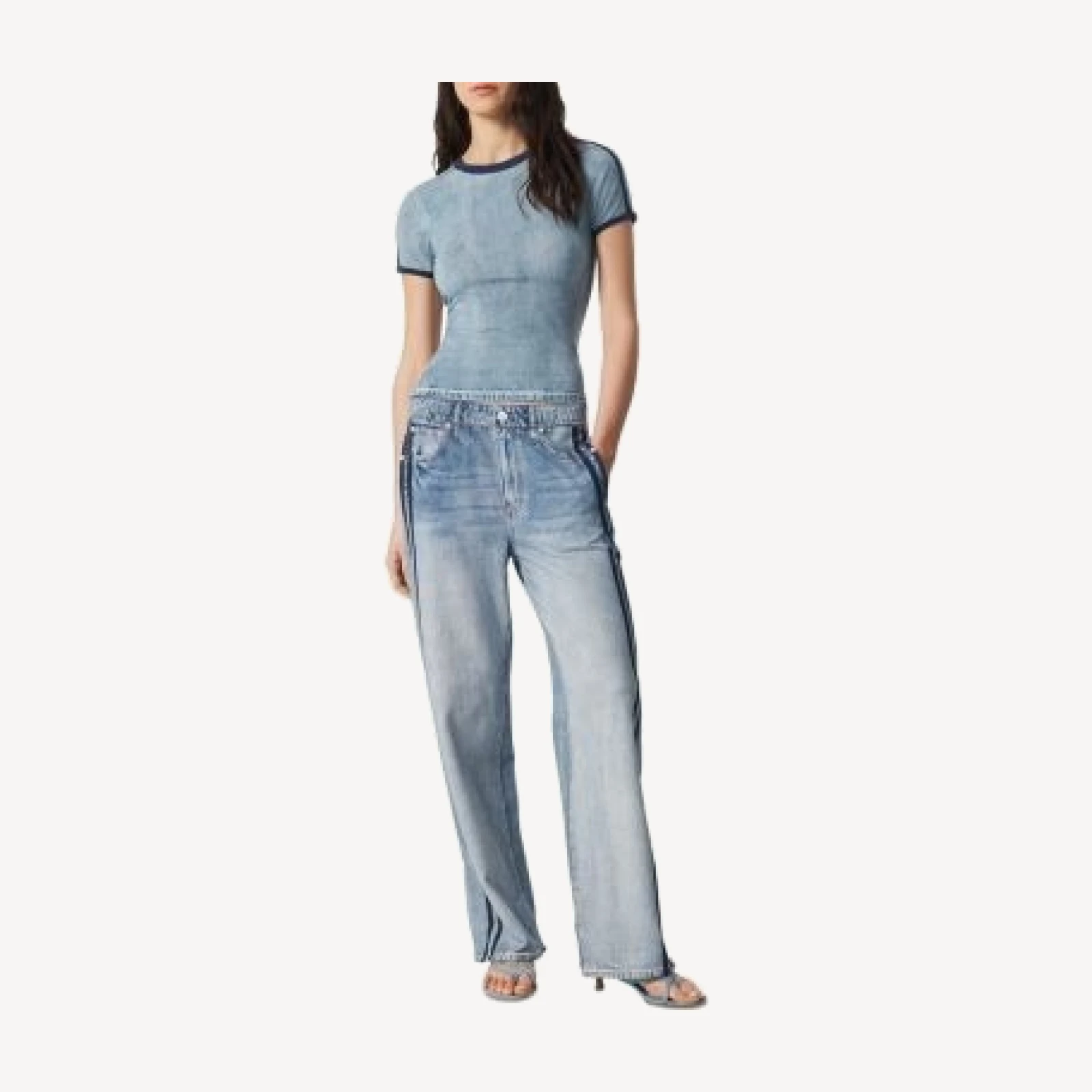 rag & bone Miramar Track Baby Tee