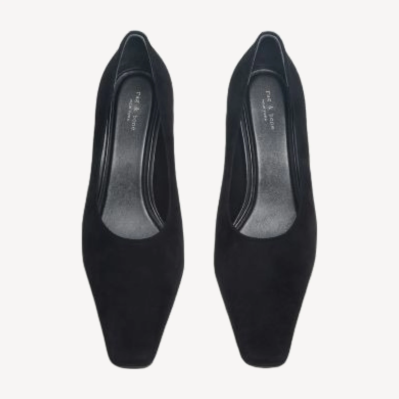 rag & bone Women's Kai Suede Square Toe Pumps