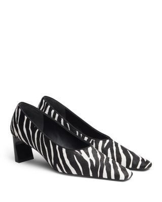 rag & bone Women's Kai Zebra Calf Hair Pumps