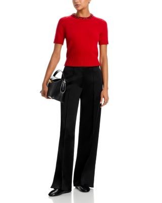 rag & bone Bonnie Embellished Crewneck Short Sleeve Sweater