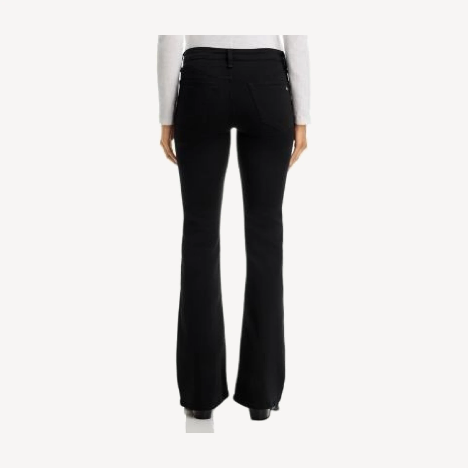 rag & bone Flexi Kinsley Low Rise Bootcut Jeans in Black