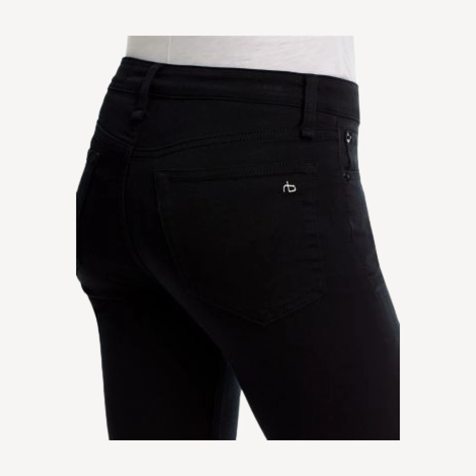 rag & bone Flexi Kinsley Low Rise Bootcut Jeans in Black