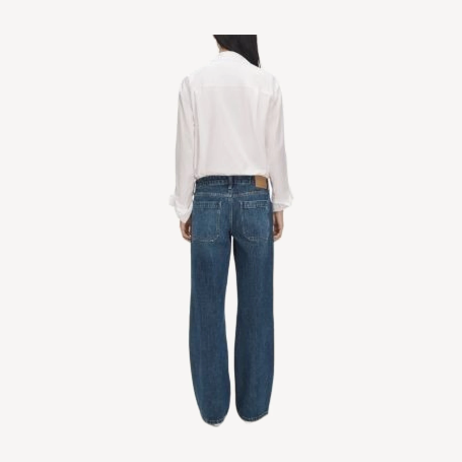 rag & bone Cam Cotton Low Rise Utility Straight Leg Jeans in Elden