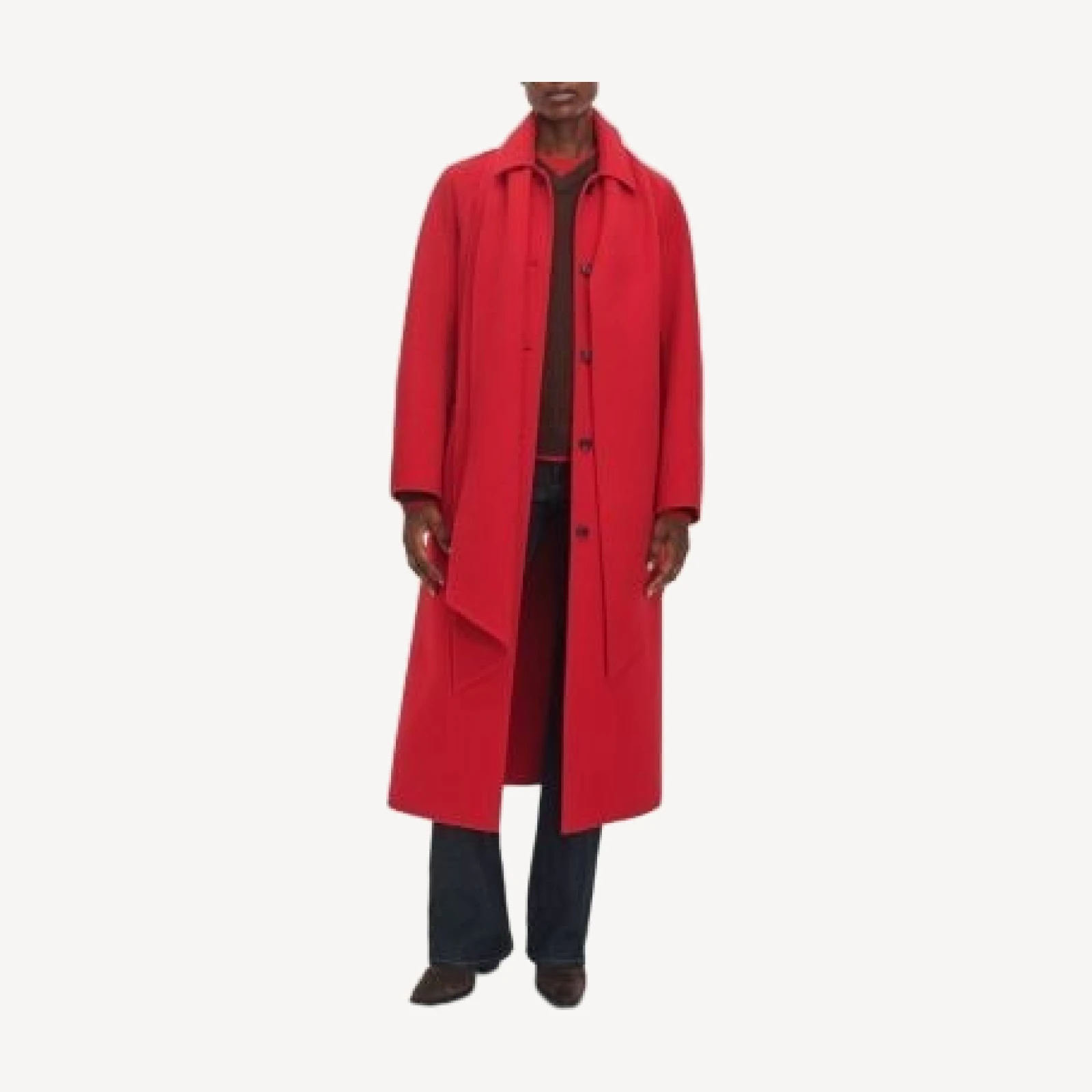 rag & bone Julian Wool Blend Scarf Trench Coat