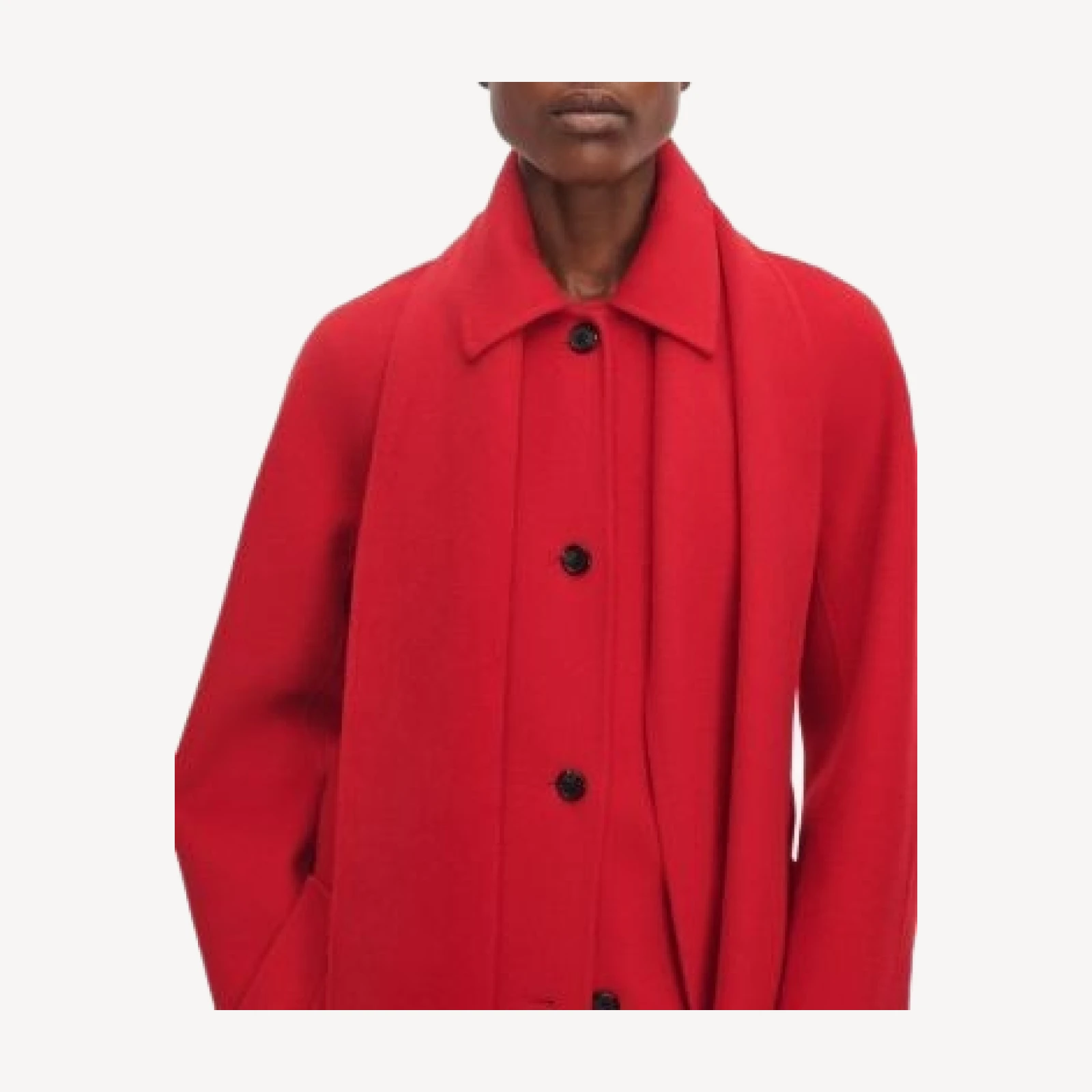 rag & bone Julian Wool Blend Scarf Trench Coat