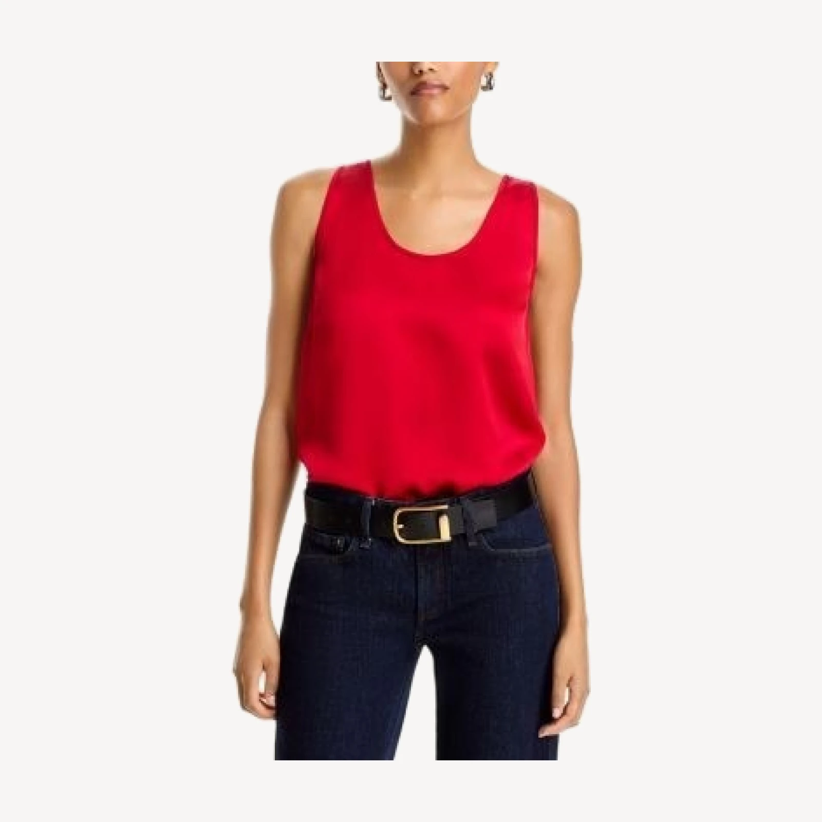 rag & bone Rumi Satin Scoop Neck Tank