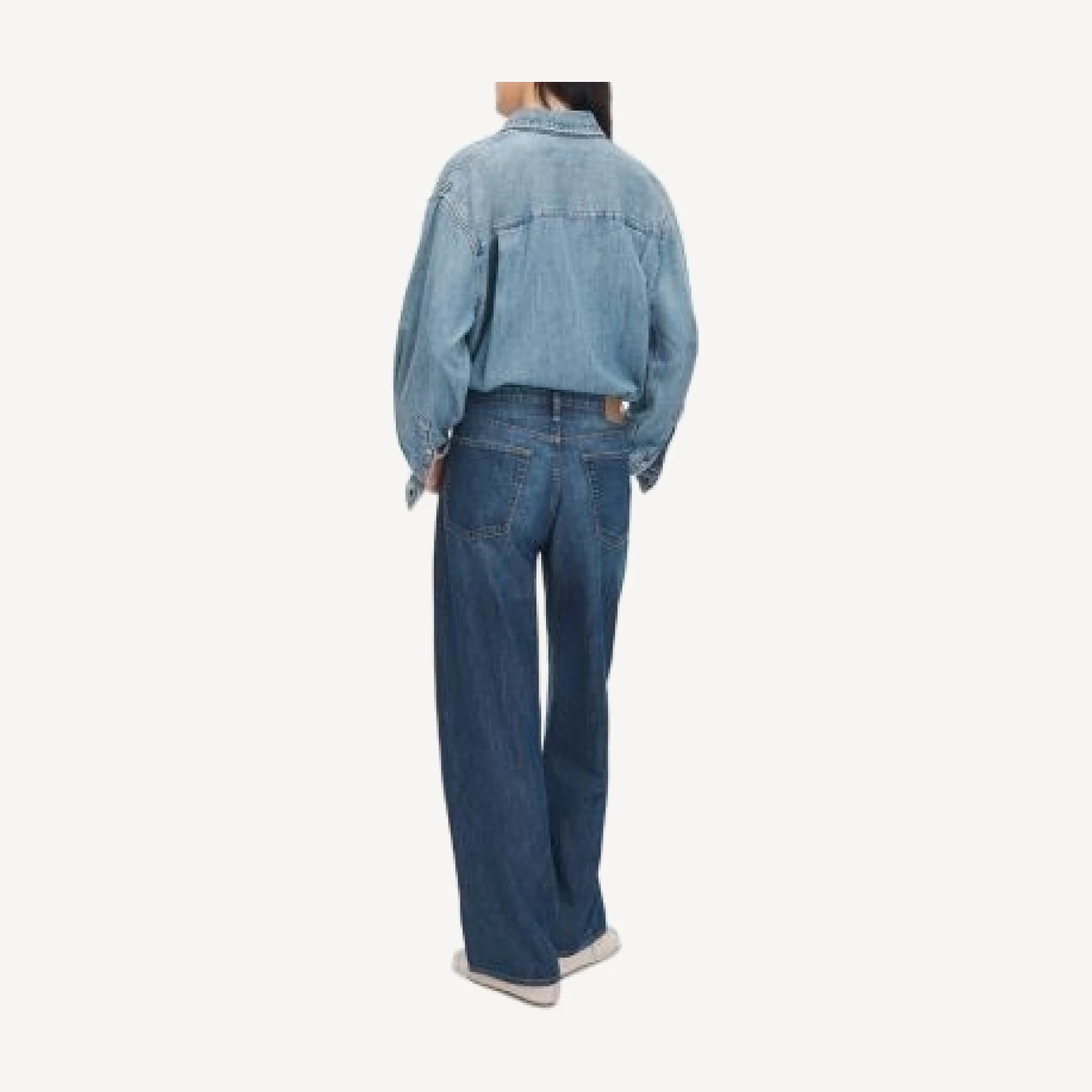 rag & bone Ftwt Logan High Rise Wide Leg Jeans in Harbor