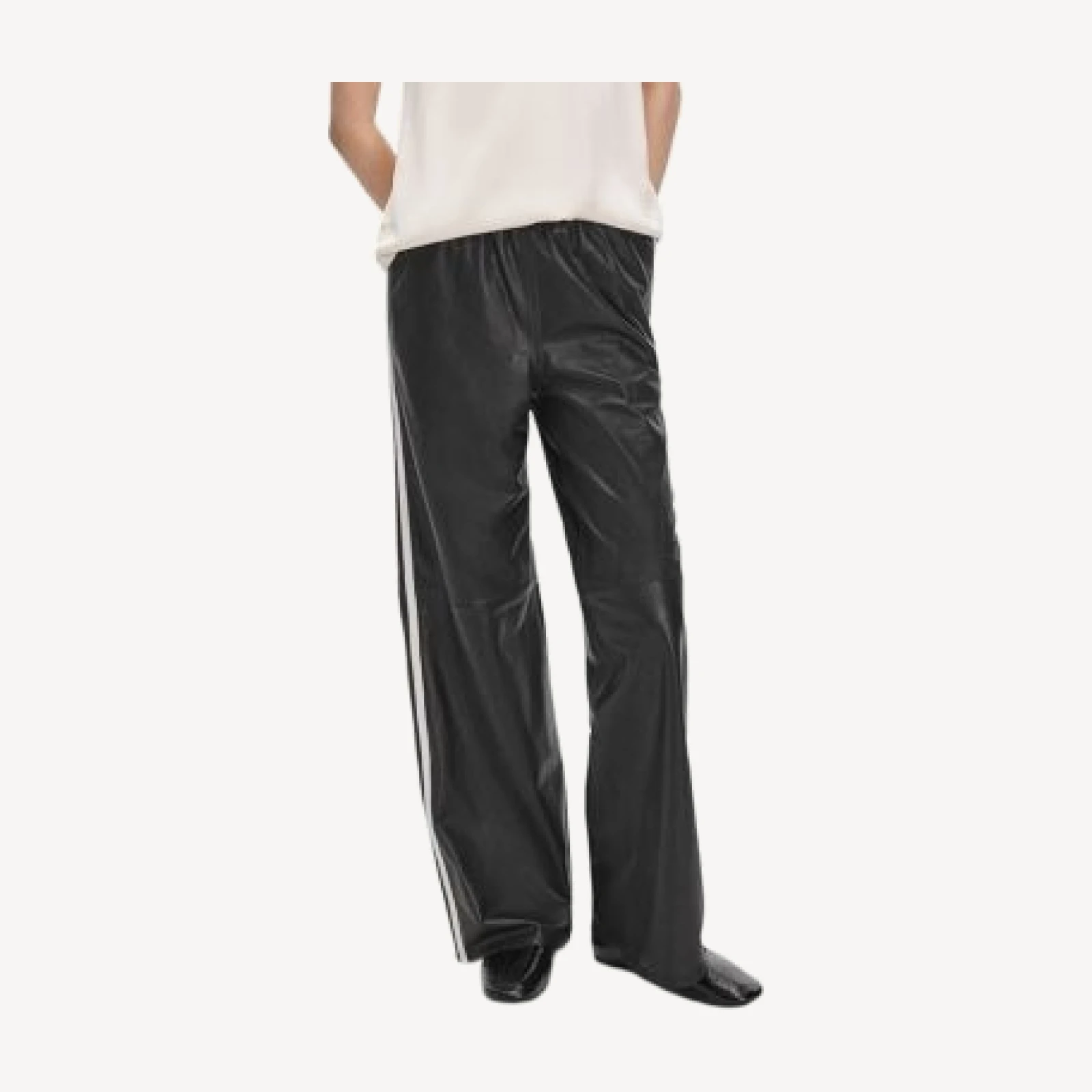 rag & bone Irina Leather Track Pants